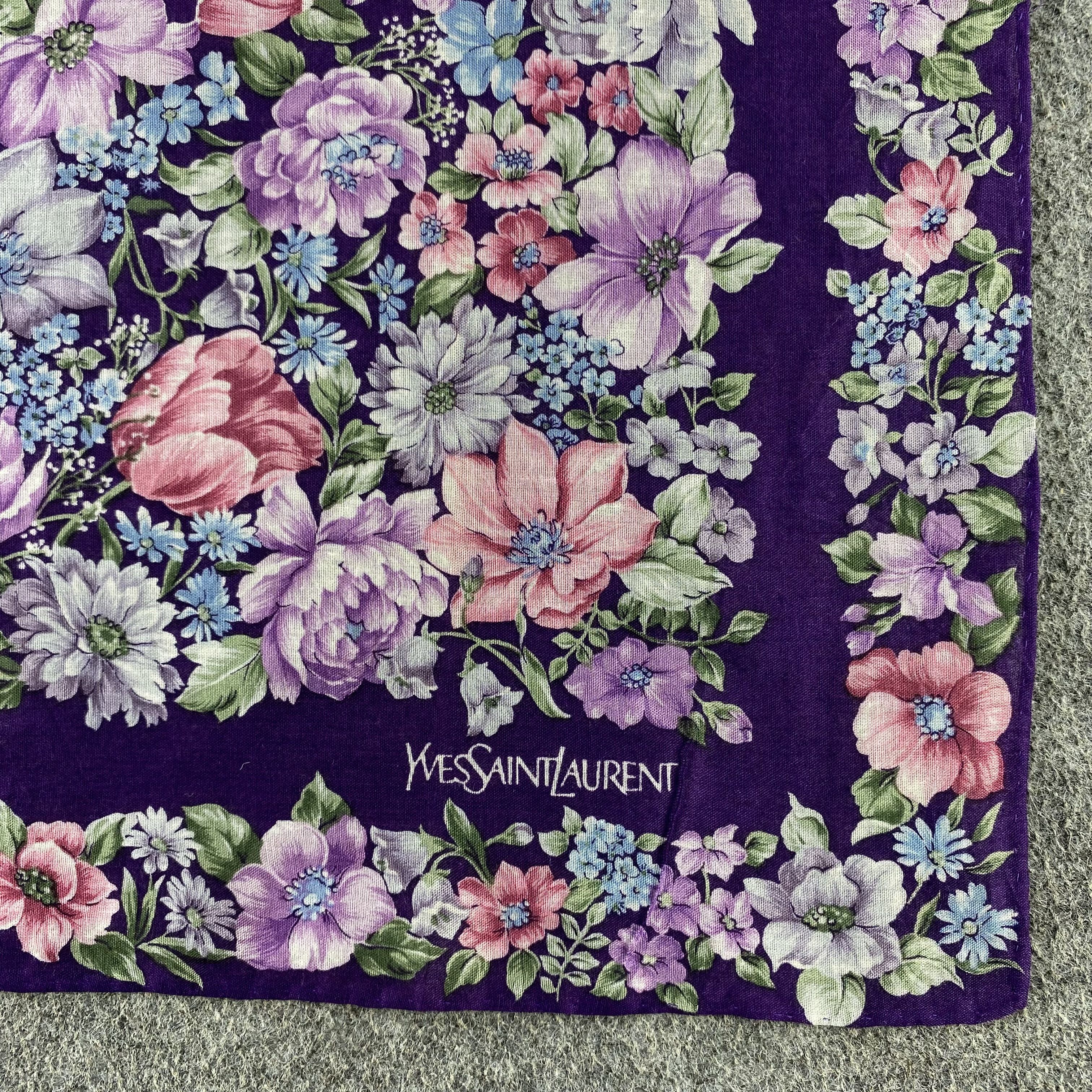 Vintage × Yves Saint Laurent Yves Saint Laurent Handkerchief/Neckerchief/Bandana HC603 Size ONE SIZE - 3 Thumbnail