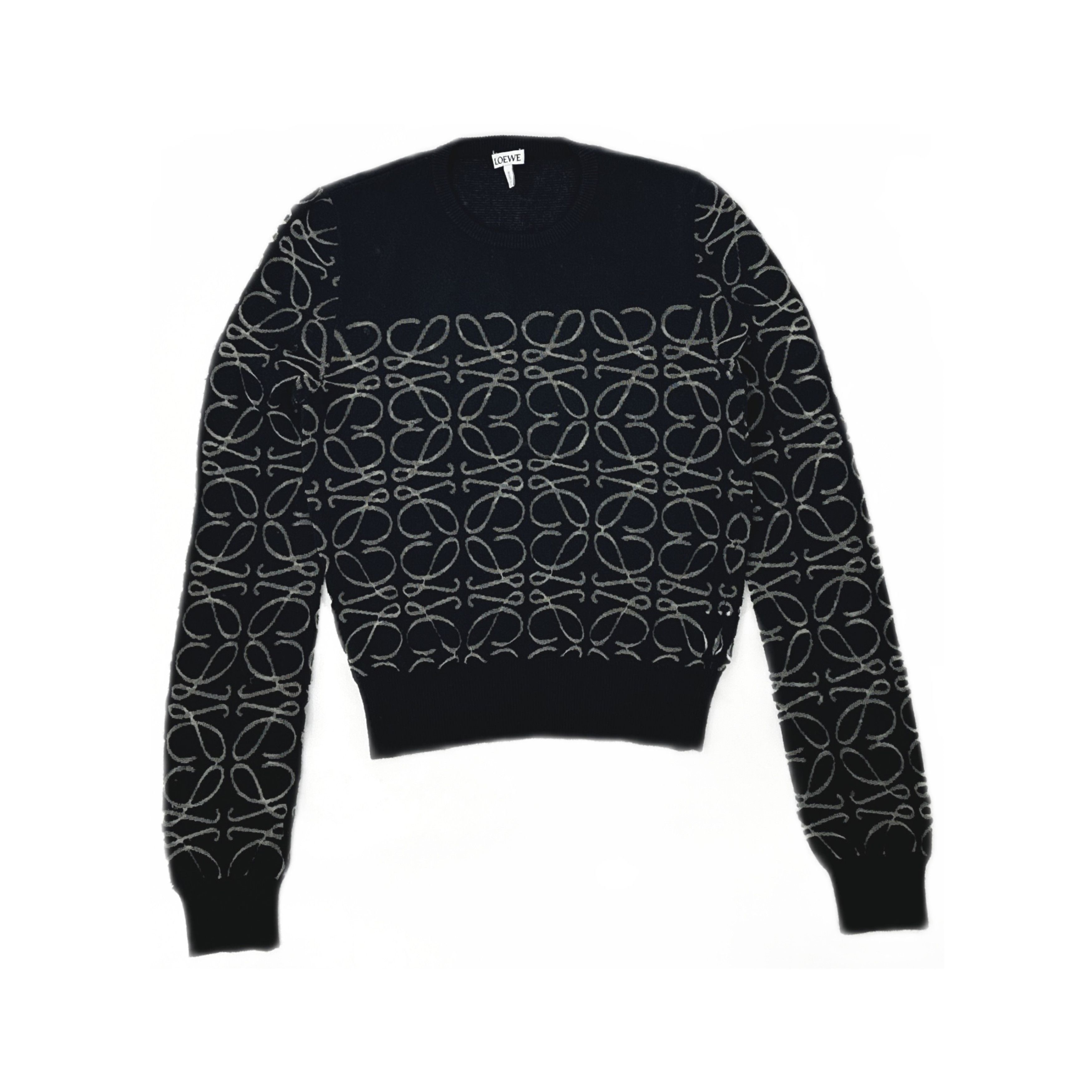 Loewe Loewe Anagram Logo Cardigan Black Size M | Grailed