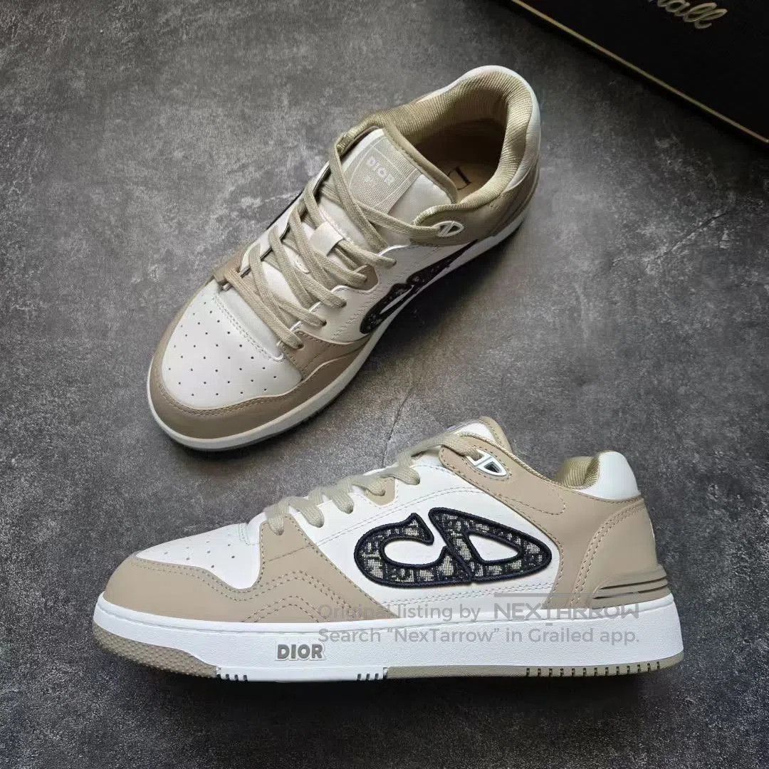 Dior DIOR B57 White Brown Shoes. Size US 7 / EU 40 - 4 Thumbnail