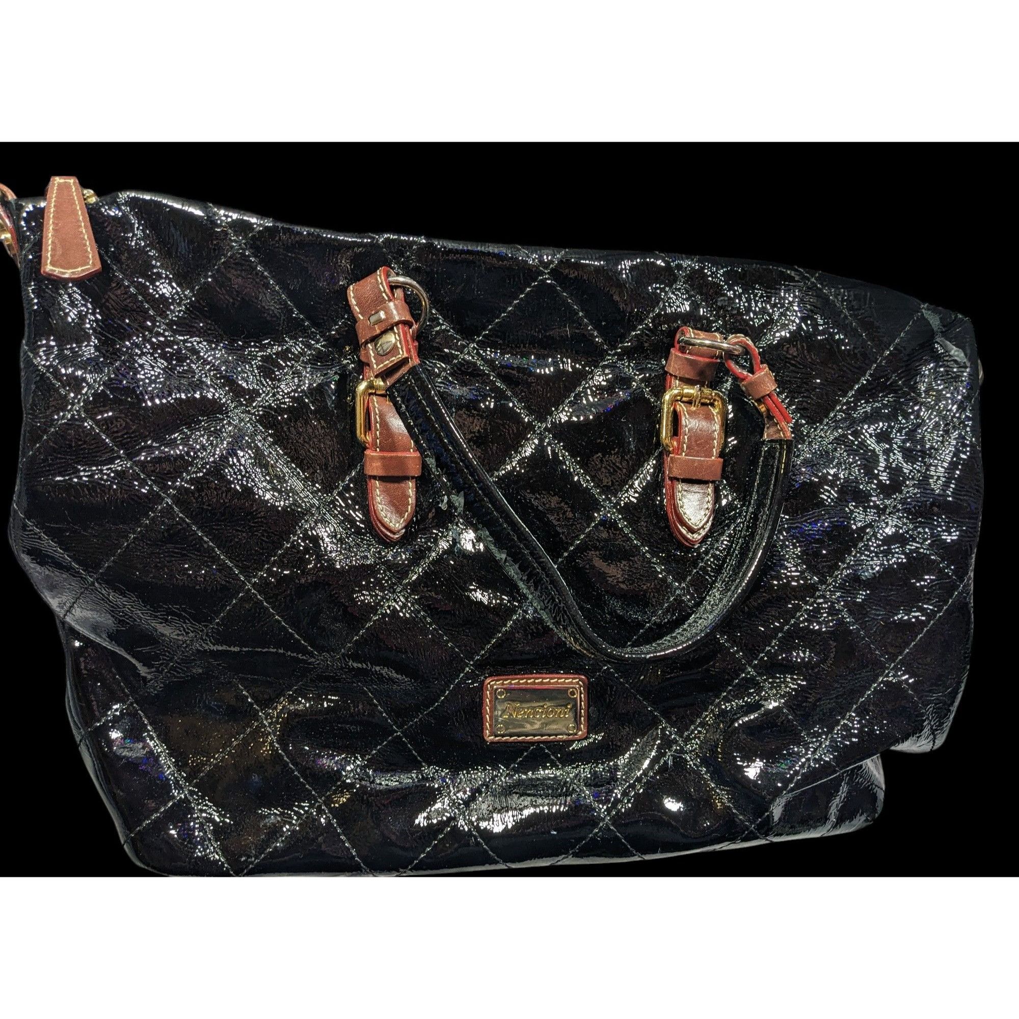 Other Nencioni Firenze Black Leather Italian Slouchy Bag Size ONE SIZE - 3 Thumbnail