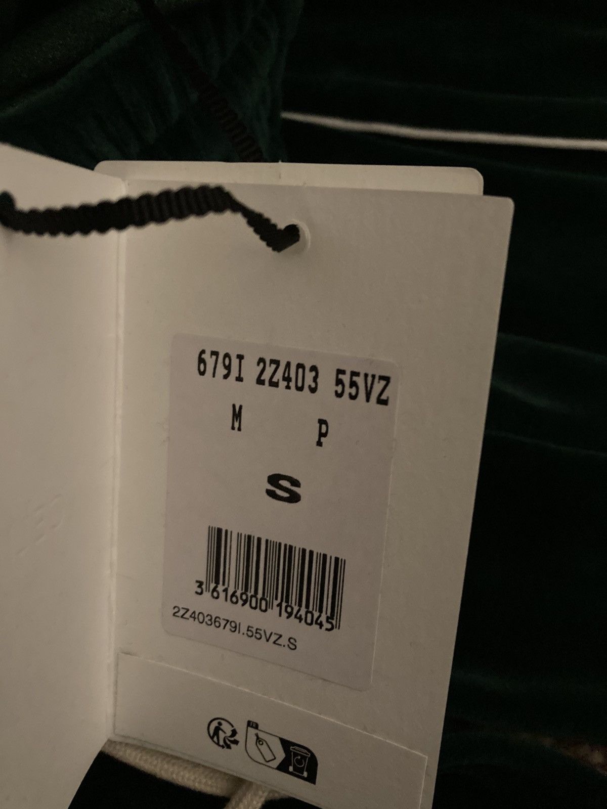Celine × Hedi Slimane New SS23 Celine Velvet Track Pants Green 2023 Logo Velour 90 Size US 30 / EU 46 - 11 Thumbnail