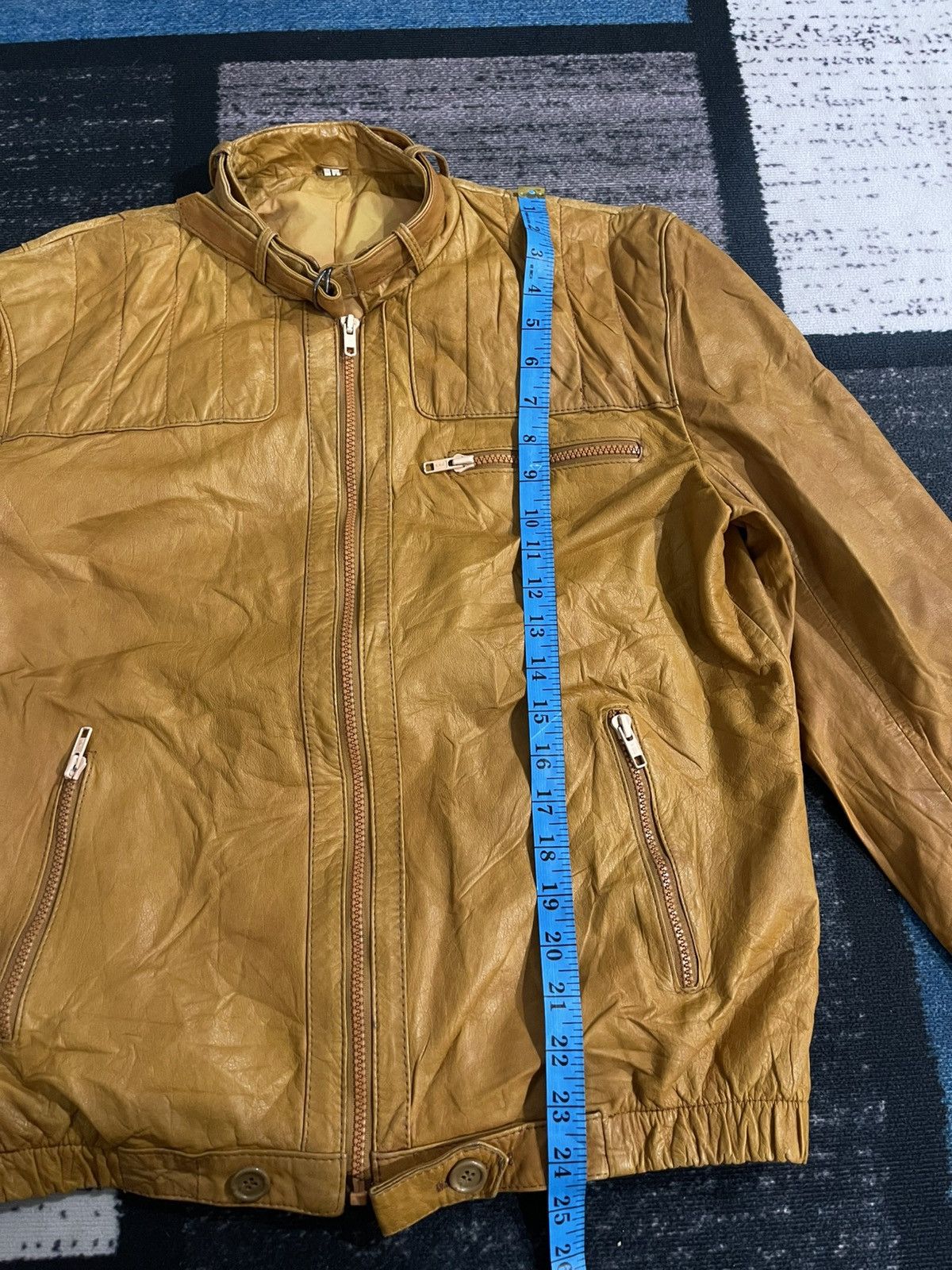 Vintage Vintage Unbrand Cow Leather Jacket Size US L / EU 52-54 / 3 - 18 Thumbnail