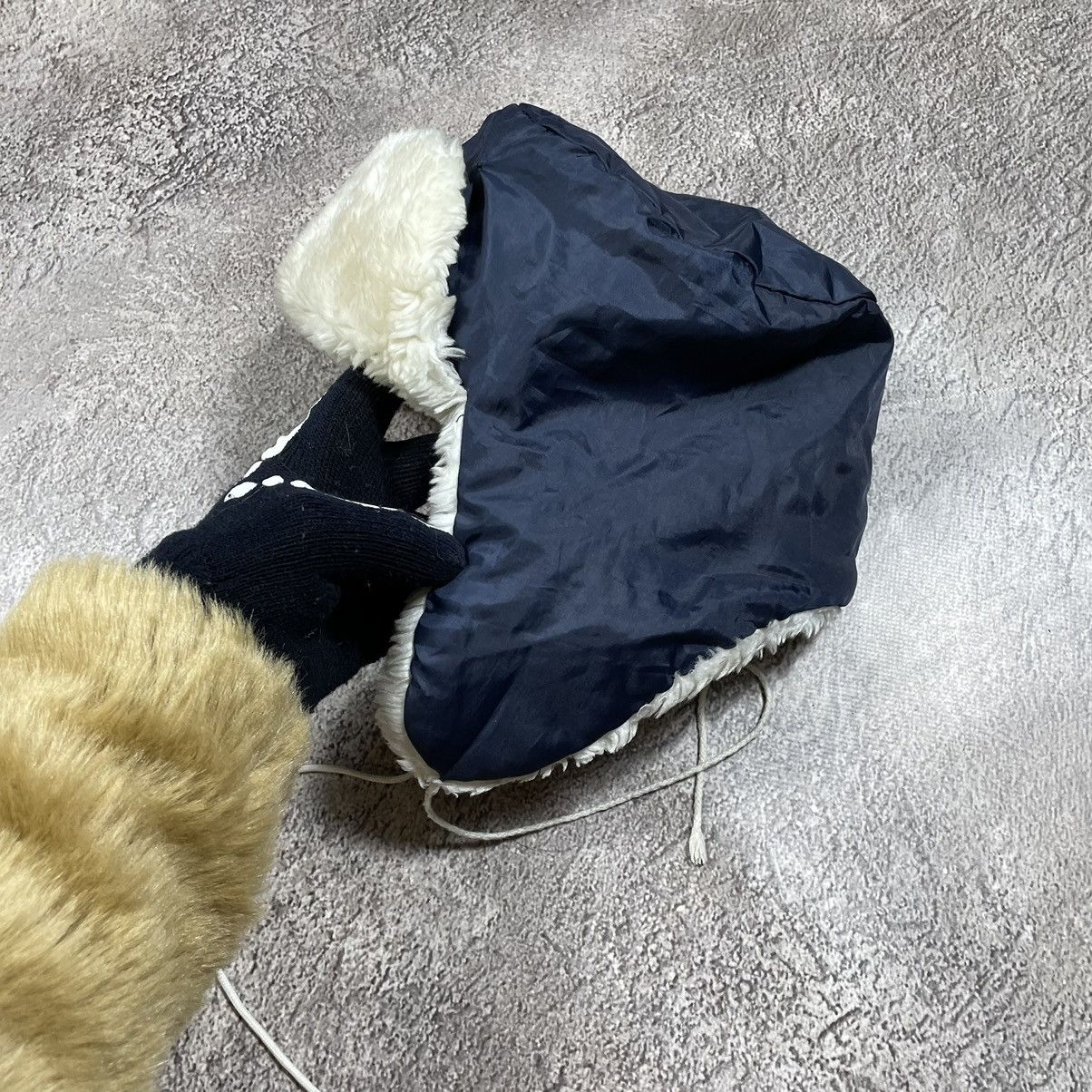 Vintage Vintage 90s Sherpa Lined Ushanka Beanie Grunge Alt Boxy OS Size ONE SIZE - 1 Thumbnail