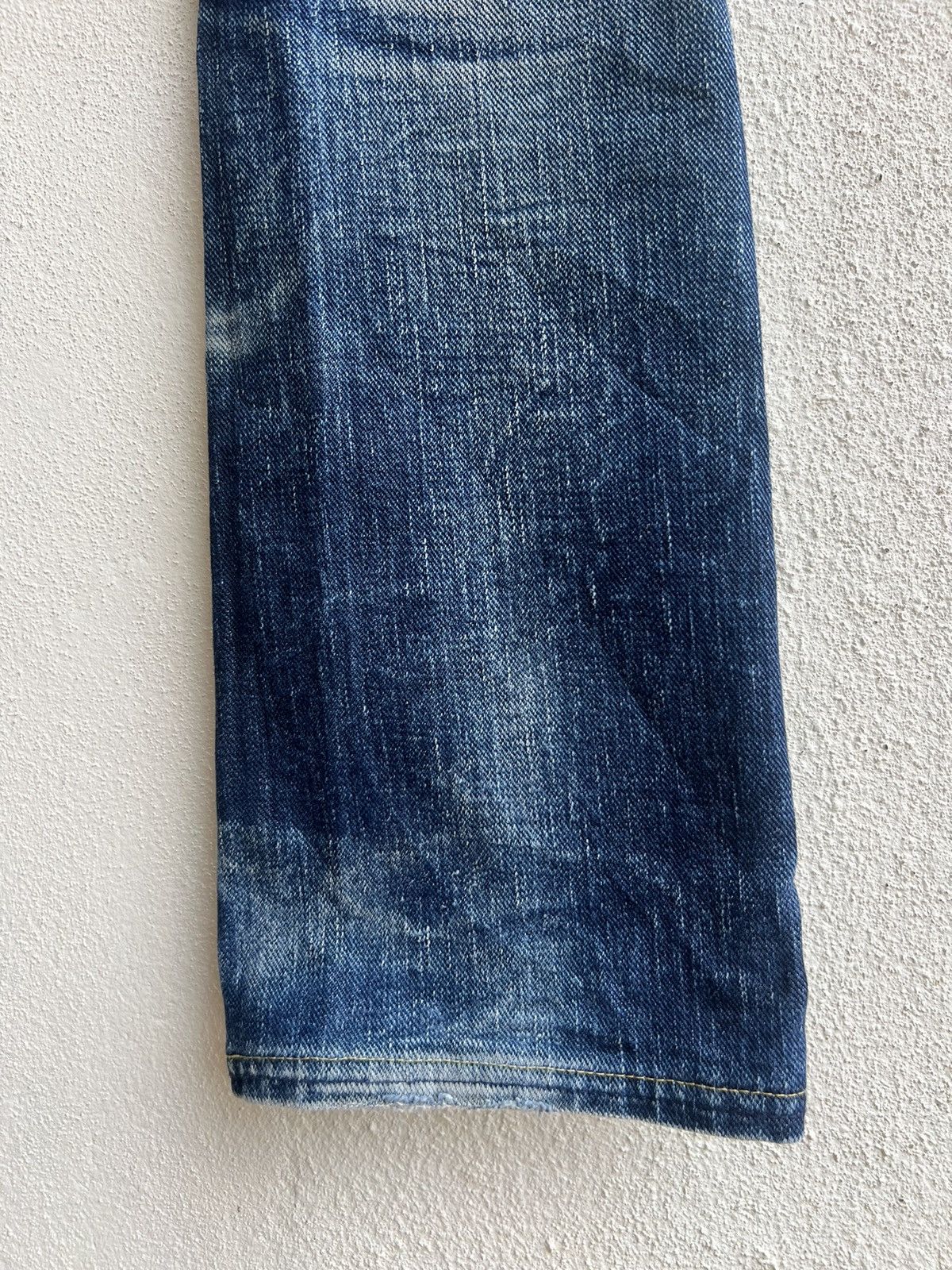 Freewheelers Trashed West Ride Japan Thick Denim Bootcut Jeans Size US 28 / EU 44 - 22 Thumbnail