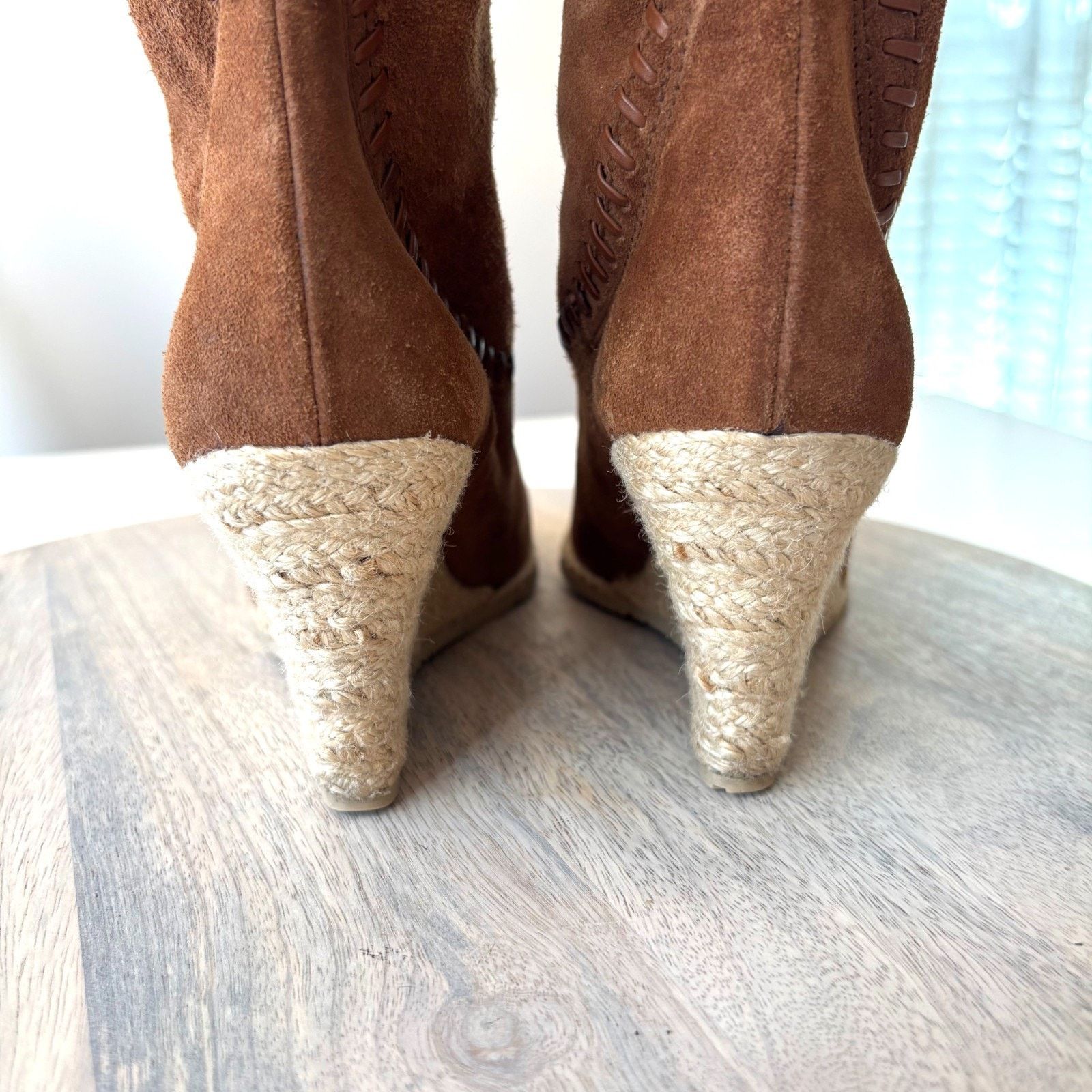 Donald Pliner Donald Pliner Suede Boots Women's Size 6.5 Brown Espadrille Size US 6.5 / IT 36.5 - 8 Thumbnail