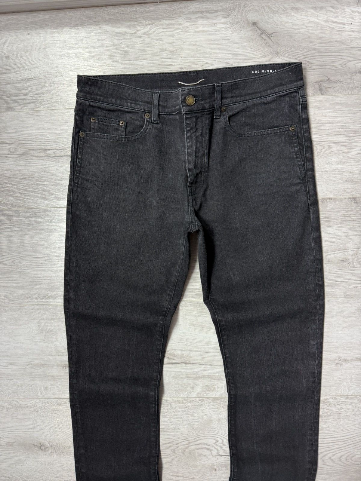 Saint Laurent Paris Saint Laurent Paris Washed Black D02 M/SK-LW Jean Denim Pant Size US 33 - 3 Thumbnail