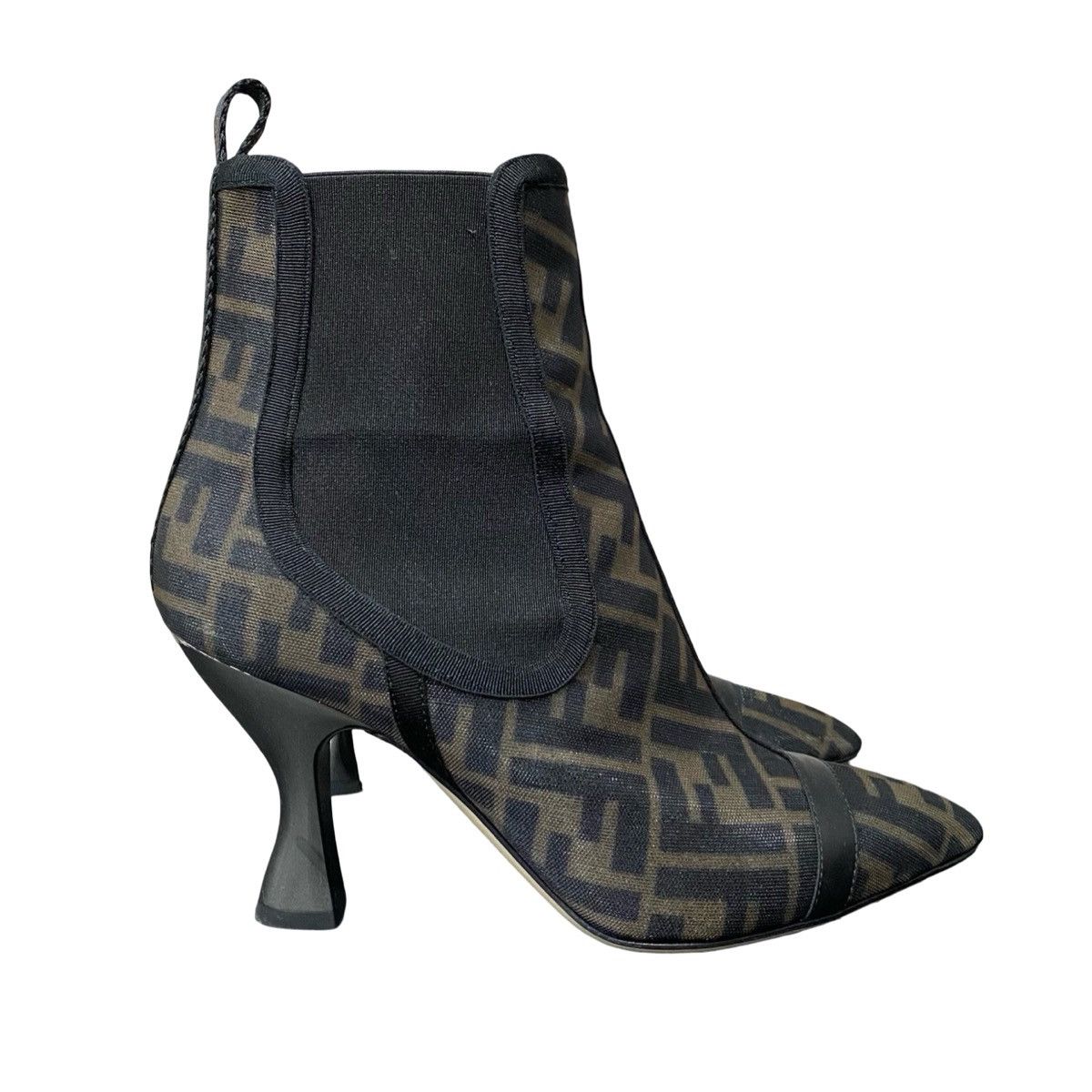 Fendi Fendi Zucca mesh Colibri pointed toe ankle boot Size US 6 / IT 36 - 1 Thumbnail