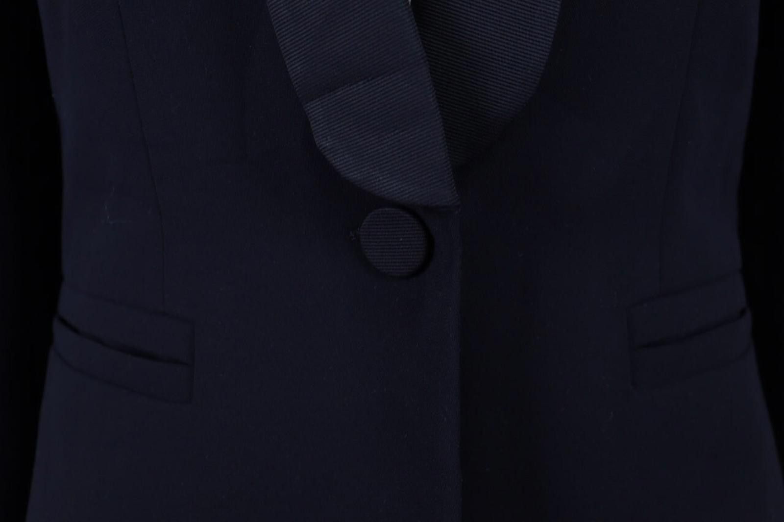 Designer Claudie Pierlot Navy Ont Button Business Jacket Size 36 Size M / US 6-8 / IT 42-44 - 4 Thumbnail