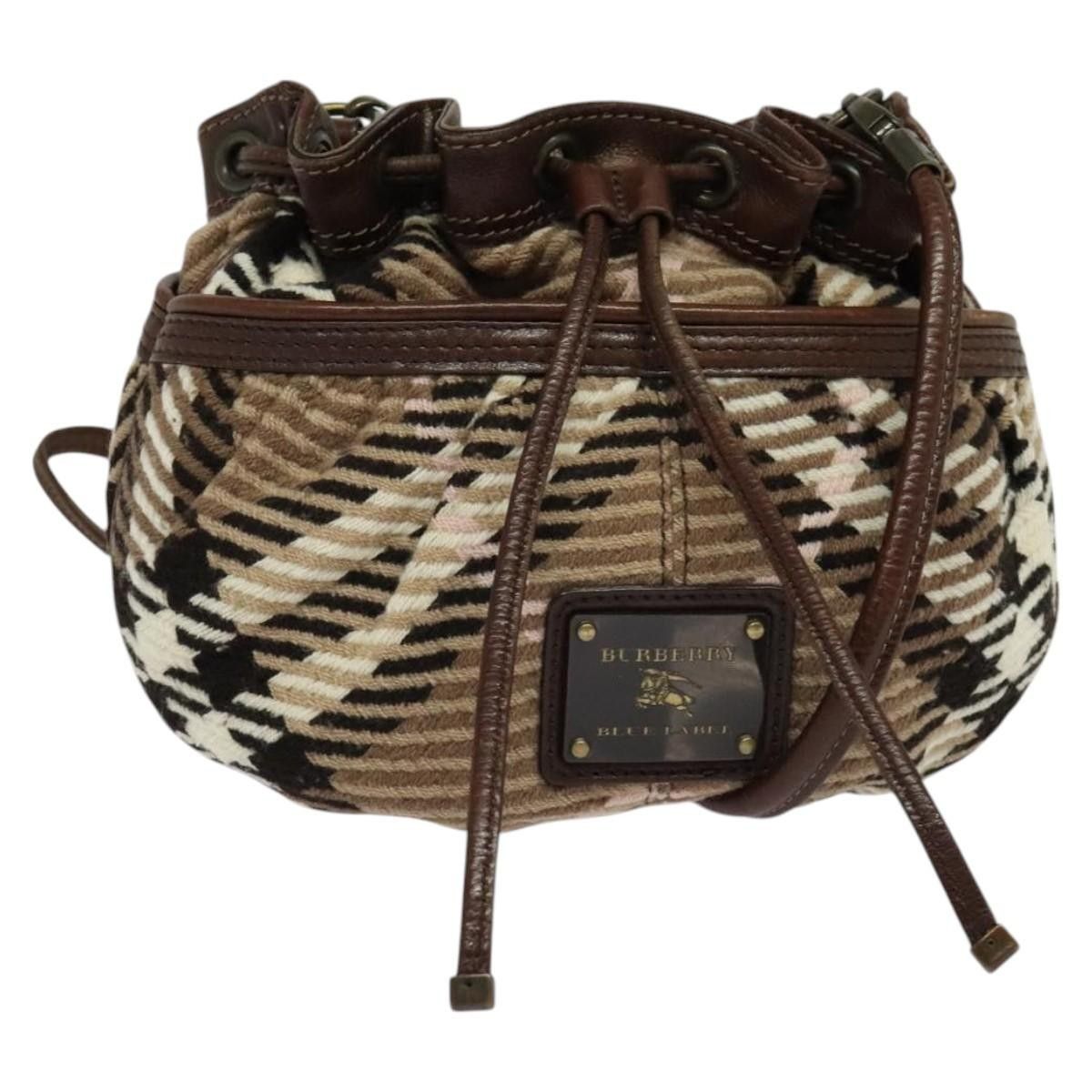 Burberry Burberry Blue Label Handbag Wool Size ONE SIZE - 1 Thumbnail