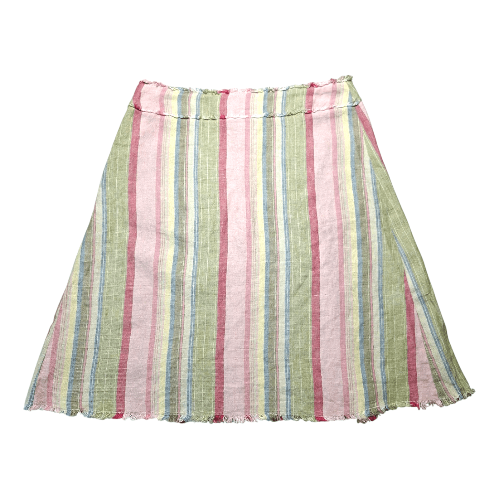 Moschino Vintage Moschino Cheap and Chic Linen Striped Skirt Size 28" / US 6 / IT 42 - 7 Thumbnail