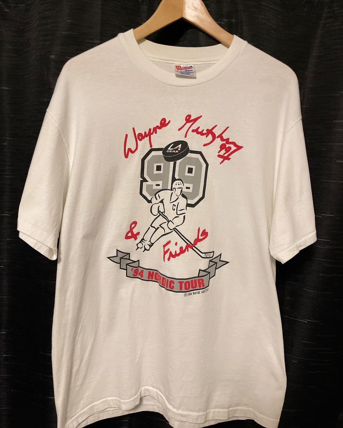 Vintage 1994 Wayne Gretzky & Friends Nordic Tour T-Shirt | Grailed
