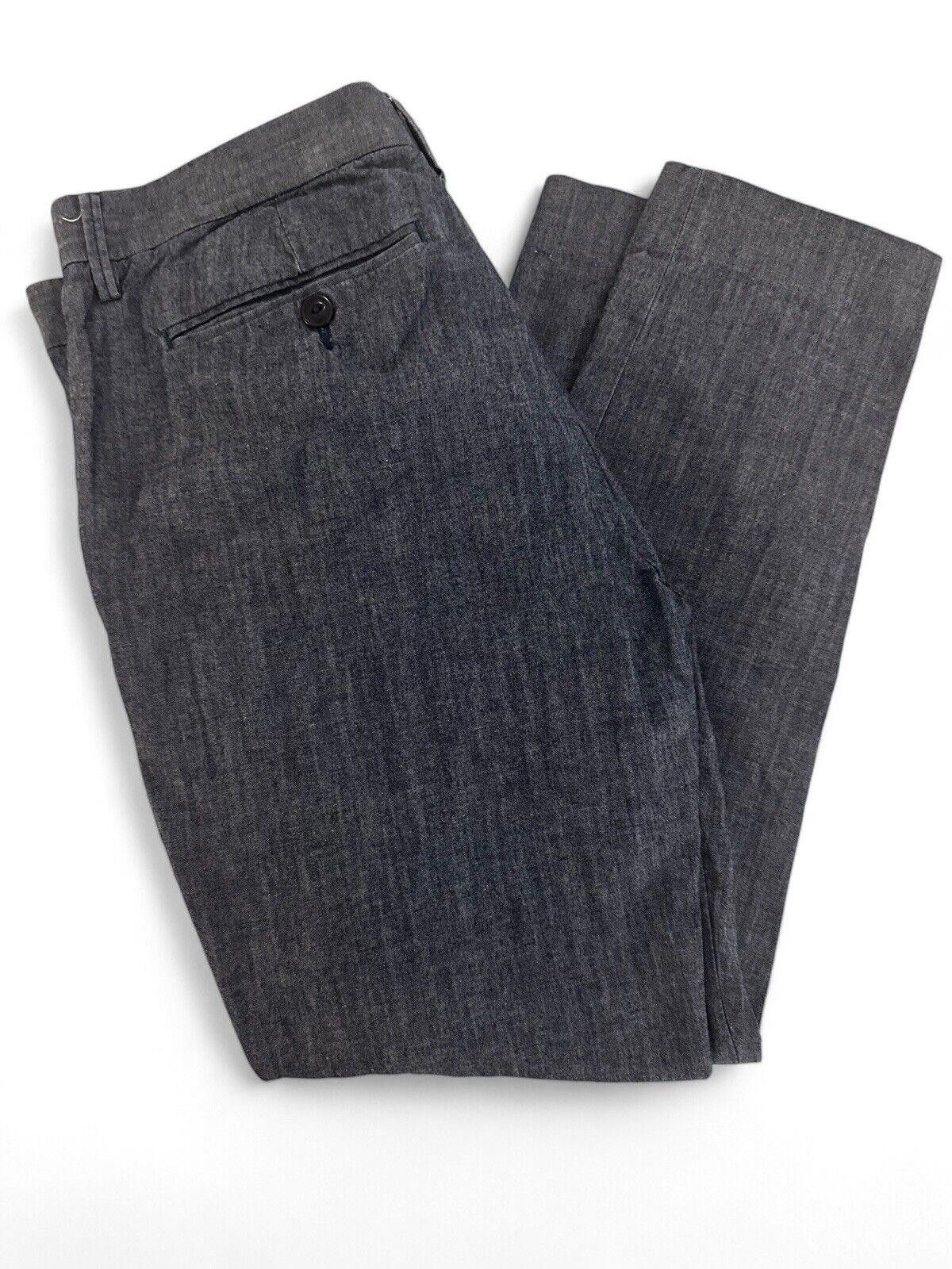 Designer Save Khaki United Cotton Pants Blue 34X 30 S.K.U. Size US 34 / EU 50 - 2 Thumbnail