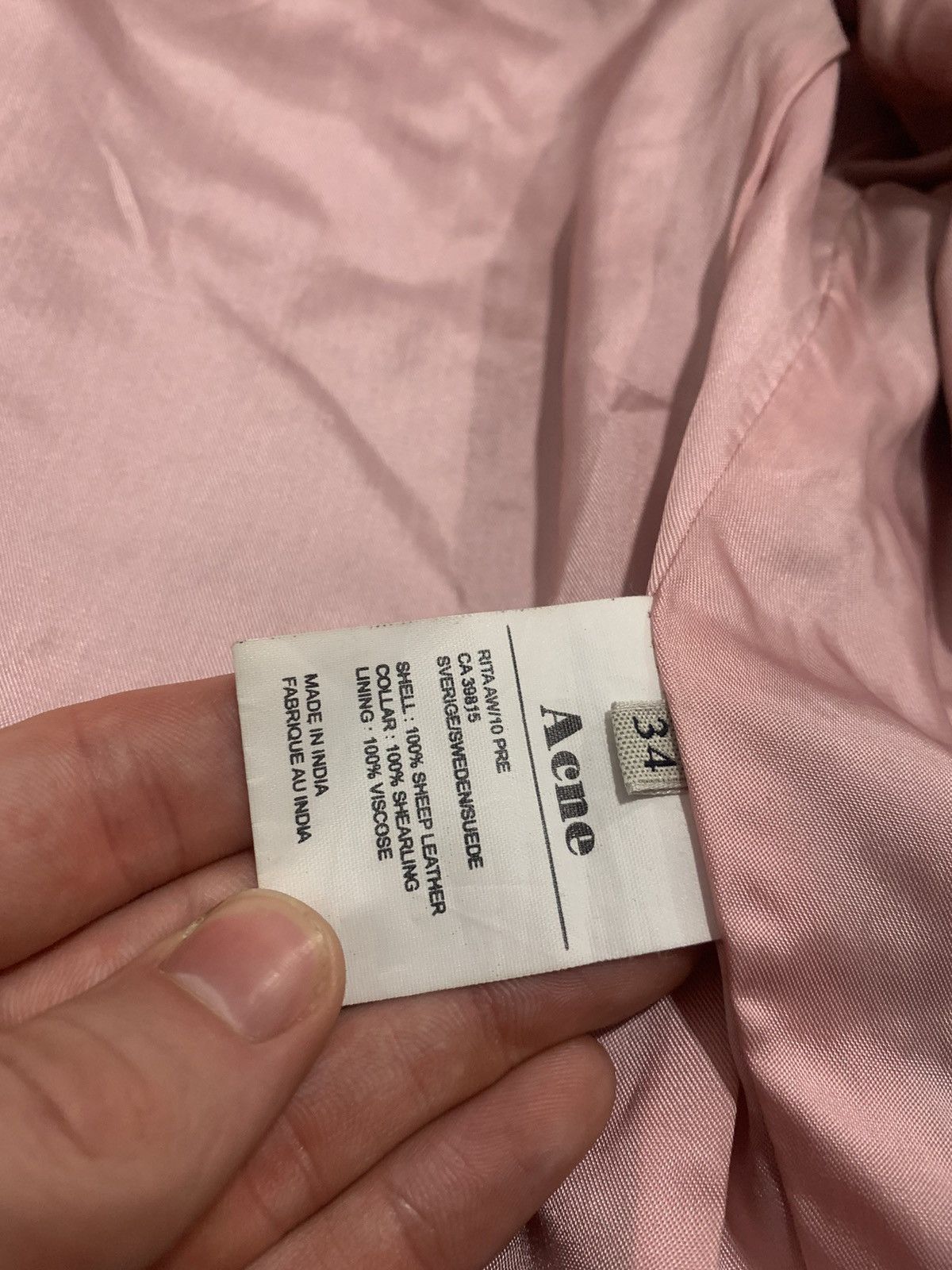 Acne Studios Acne Sheep Leather Ramones Jacket Size US XS / EU 42 / 0 - 9 Thumbnail