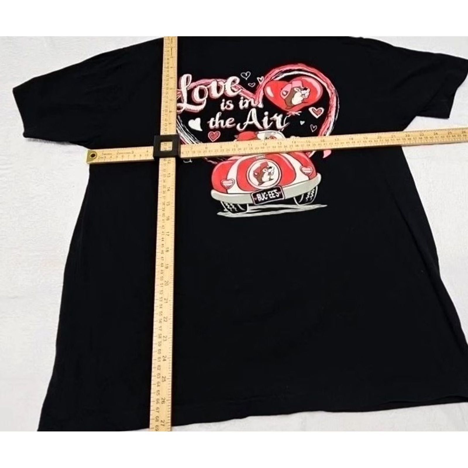 Valentino VINTAGE Buc-ee’s Love Is In The Air Graphic T Shirt Black XL Cotton Valentine Size US XL / EU 56 / 4 - 6 Thumbnail