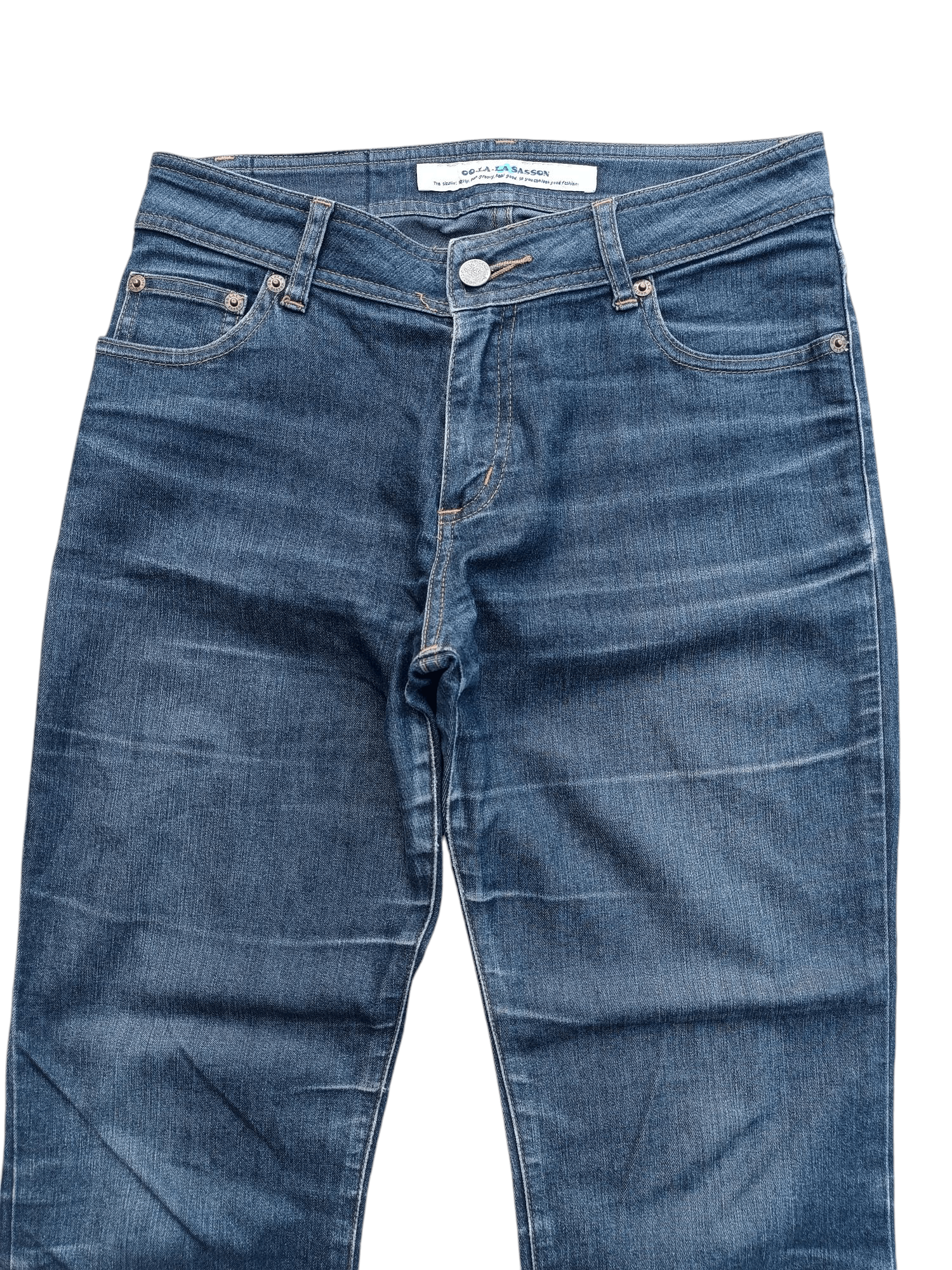 American Apparel × American Edition RETRO FLARED OO-LA-LA-SASSON WIDE LEG DENIM E237 Size US 28 / EU 44 - 5 Thumbnail
