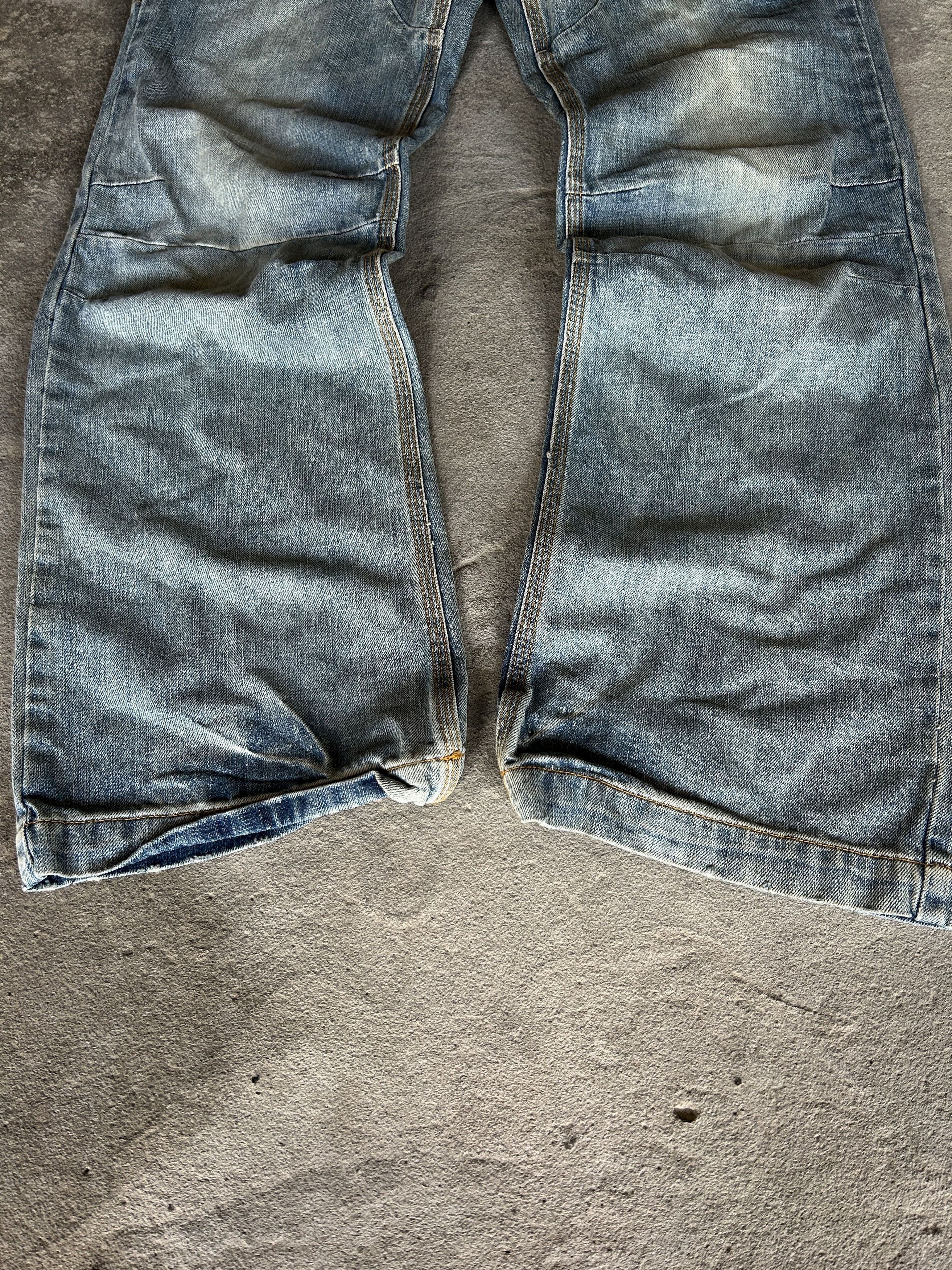 JNCO × Japanese Brand JNCO Style Rave Baggy Rap Denim Jeans y2k sk8 90s Size US 32 / EU 48 - 4 Thumbnail