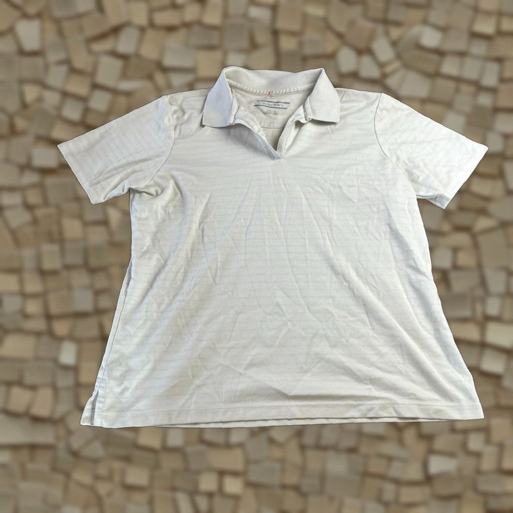 Cutter & Buck Cutter & Buck Shirt Women Large Tan Golf Polo CB Dry Tech Size L / US 10 / IT 46 - 1 Thumbnail