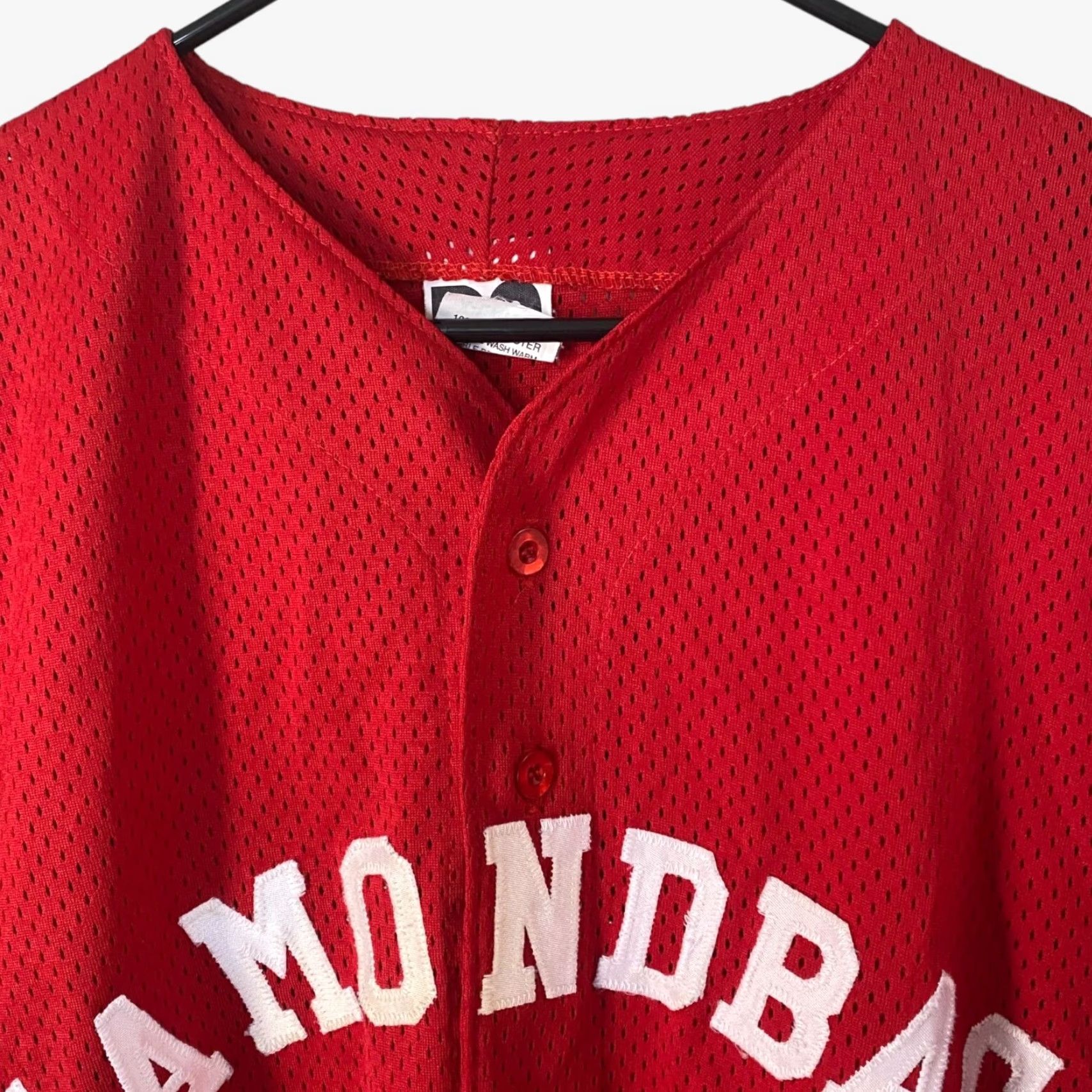 Vintage VINTAGE Arizona Diamondbacks Baseball Jersey Red Mens XL Button-Up Short-Sleeve Size US XL / EU 56 / 4 - 5 Thumbnail
