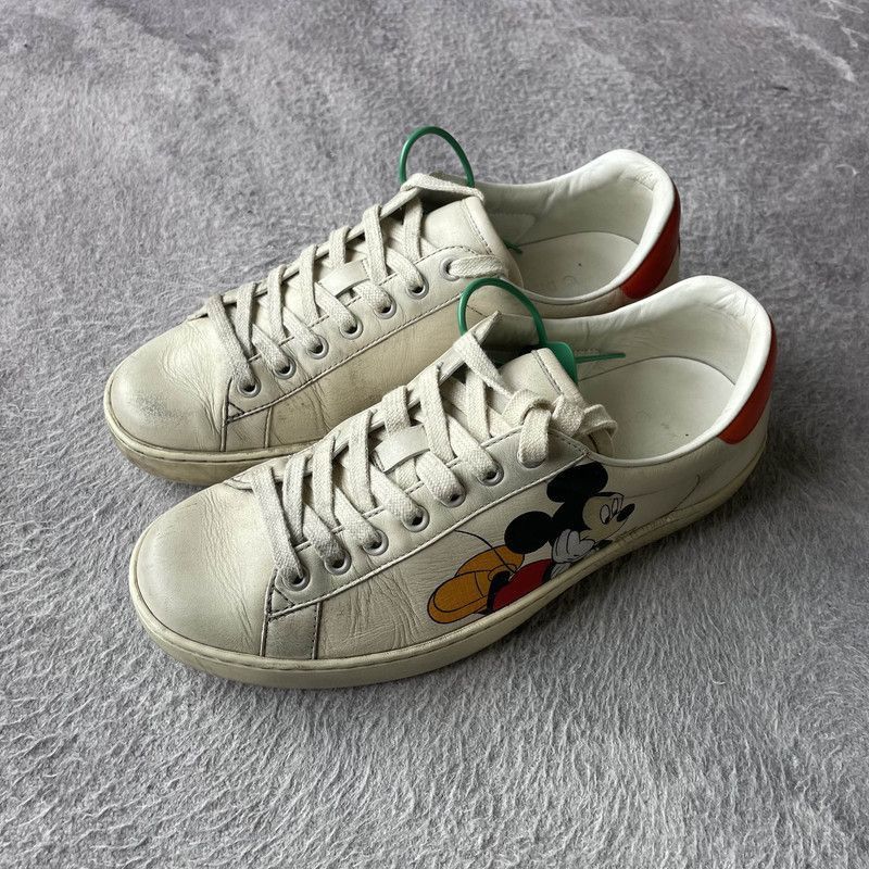 Gucci Gucci Mickey Mouse White Sneakers for Men -2508 Size US 7.5 / EU 40-41 - 1 Thumbnail