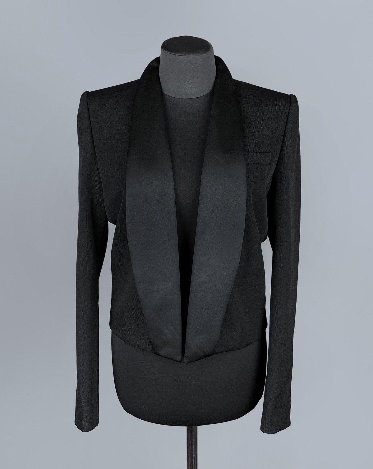 Isabel Marant Women's ISABEL MARANT Satin Trimmed Wool Cropped Jacket 38 Size XS / US 0-2 / IT 36-38 - 8 Thumbnail