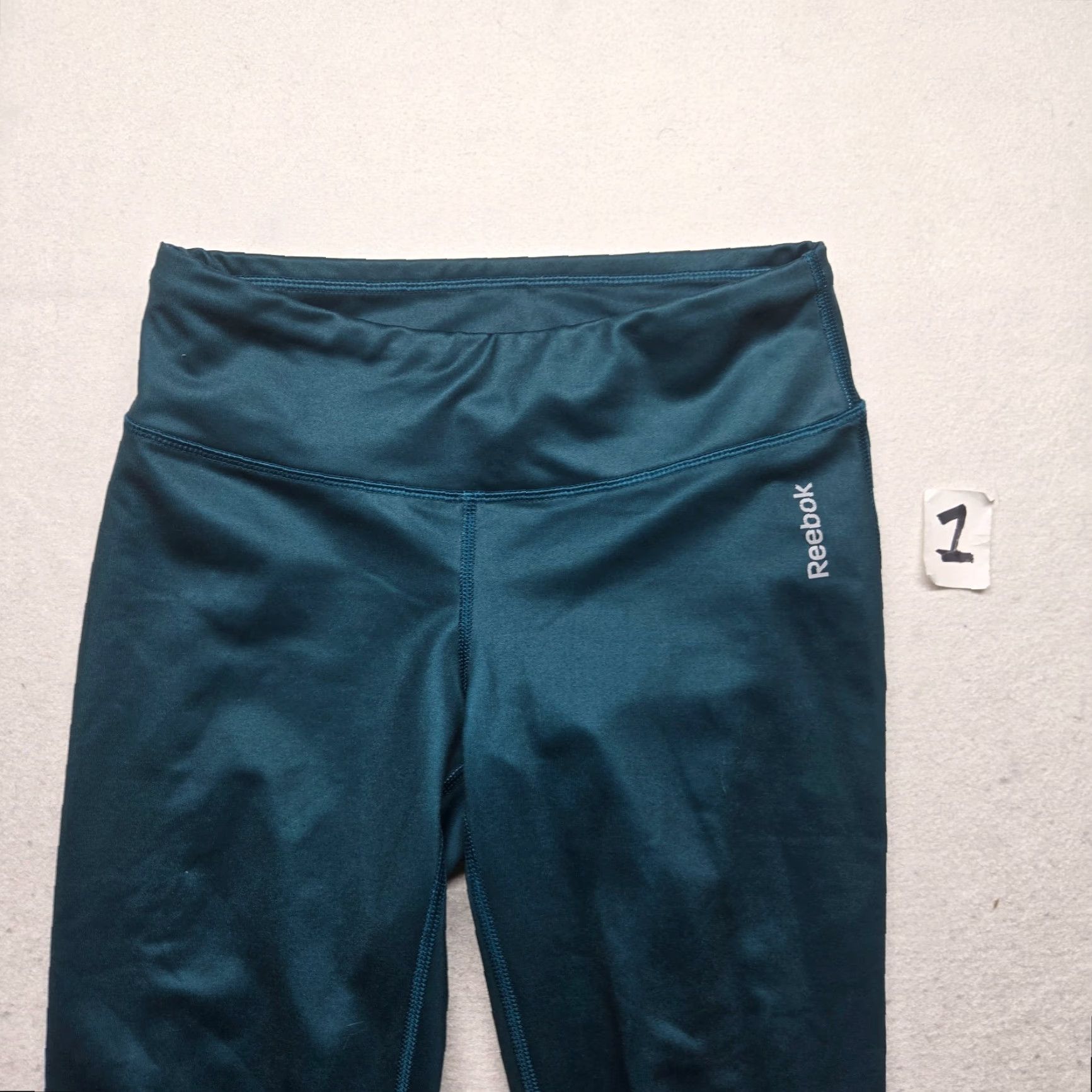 Reebok Reebok Leggings Adult Small Blue Stretch Athletic Yoga Pants Womens Size 28" / US 6 / IT 42 - 2 Thumbnail