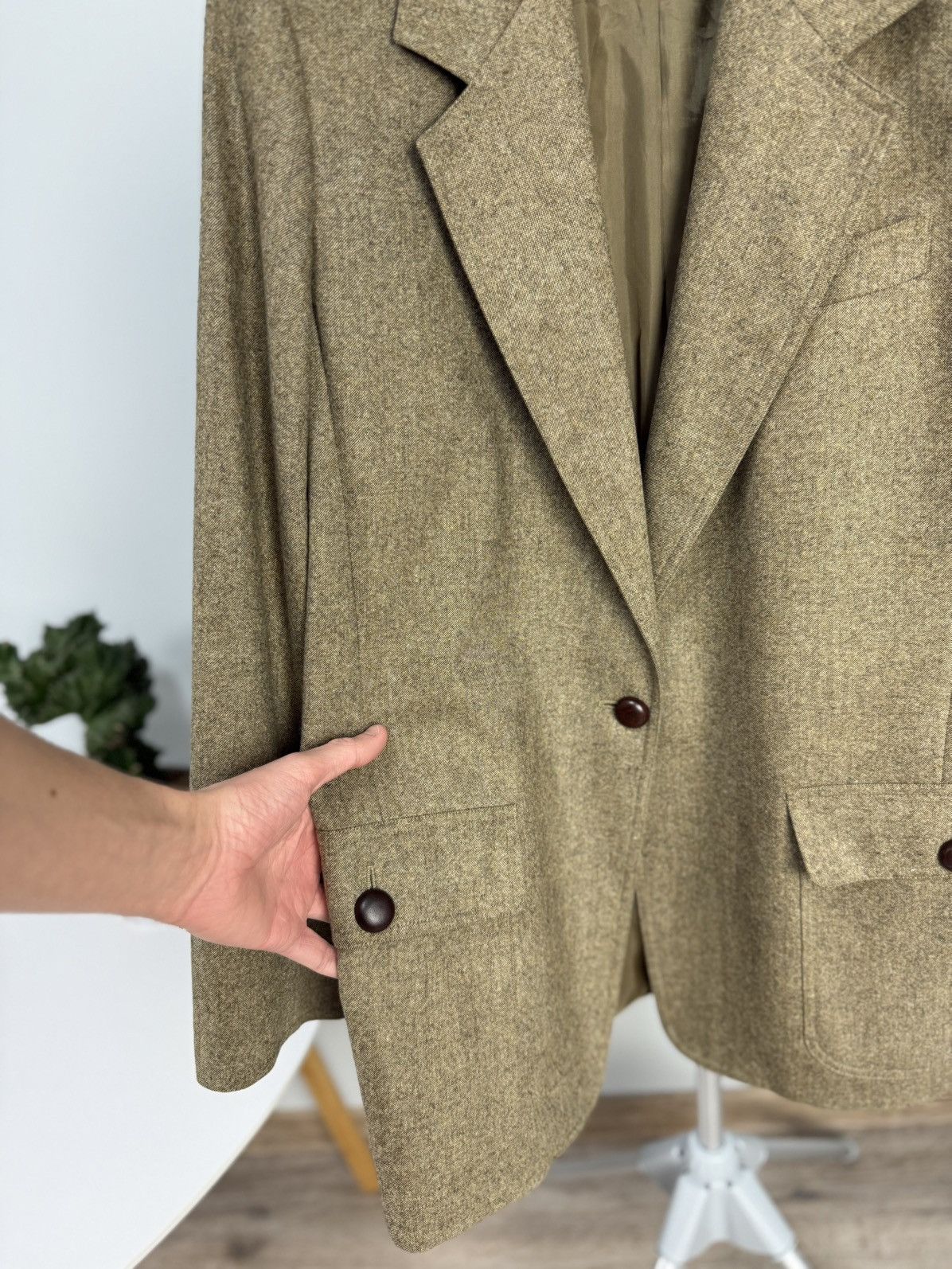 Max Mara Max Mara Coat Pure Virgin Wool Blazer Brown Italy Size M / US 6-8 / IT 42-44 - 8 Thumbnail