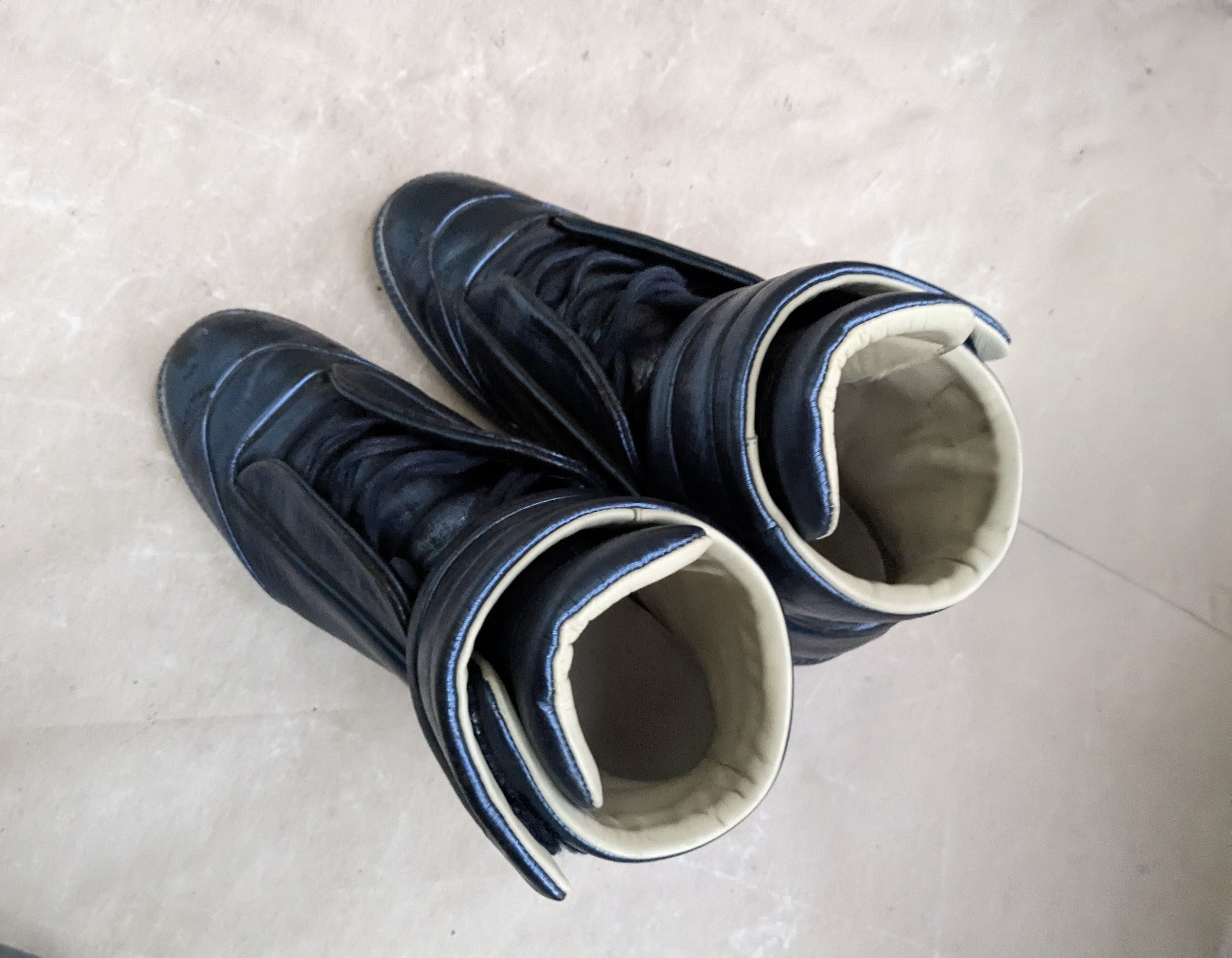 Maison Margiela Maison Margiela Future Metallic Blue 8.5 41.5 Leather Size US 8.5 / EU 41-42 - 12 Thumbnail
