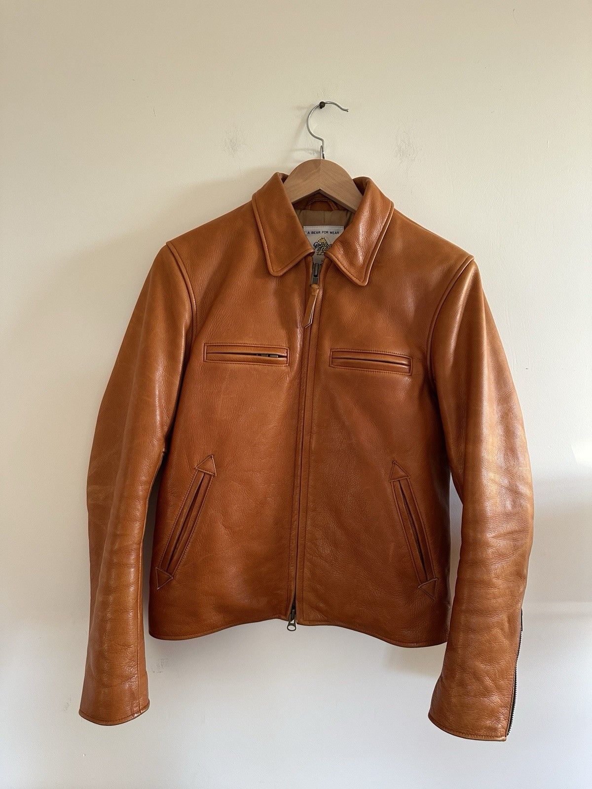 Golden Bear × Taylor Stitch Taylor Stitch x Golden Bear Moto Jacket Whiskey Steerhide XS Size US XS / EU 42 / 0 - 1 Thumbnail