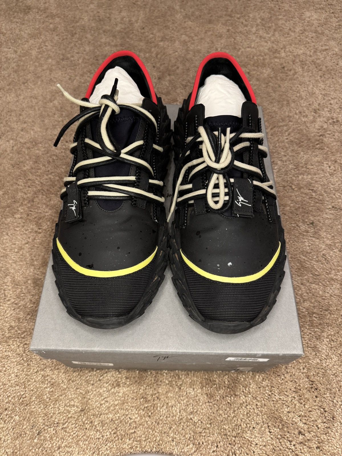 Giuseppe Zanotti Giuseppe Zanotti Urchin Oversized Sole Sneaker Size US 11 / EU 44 - 1 Thumbnail