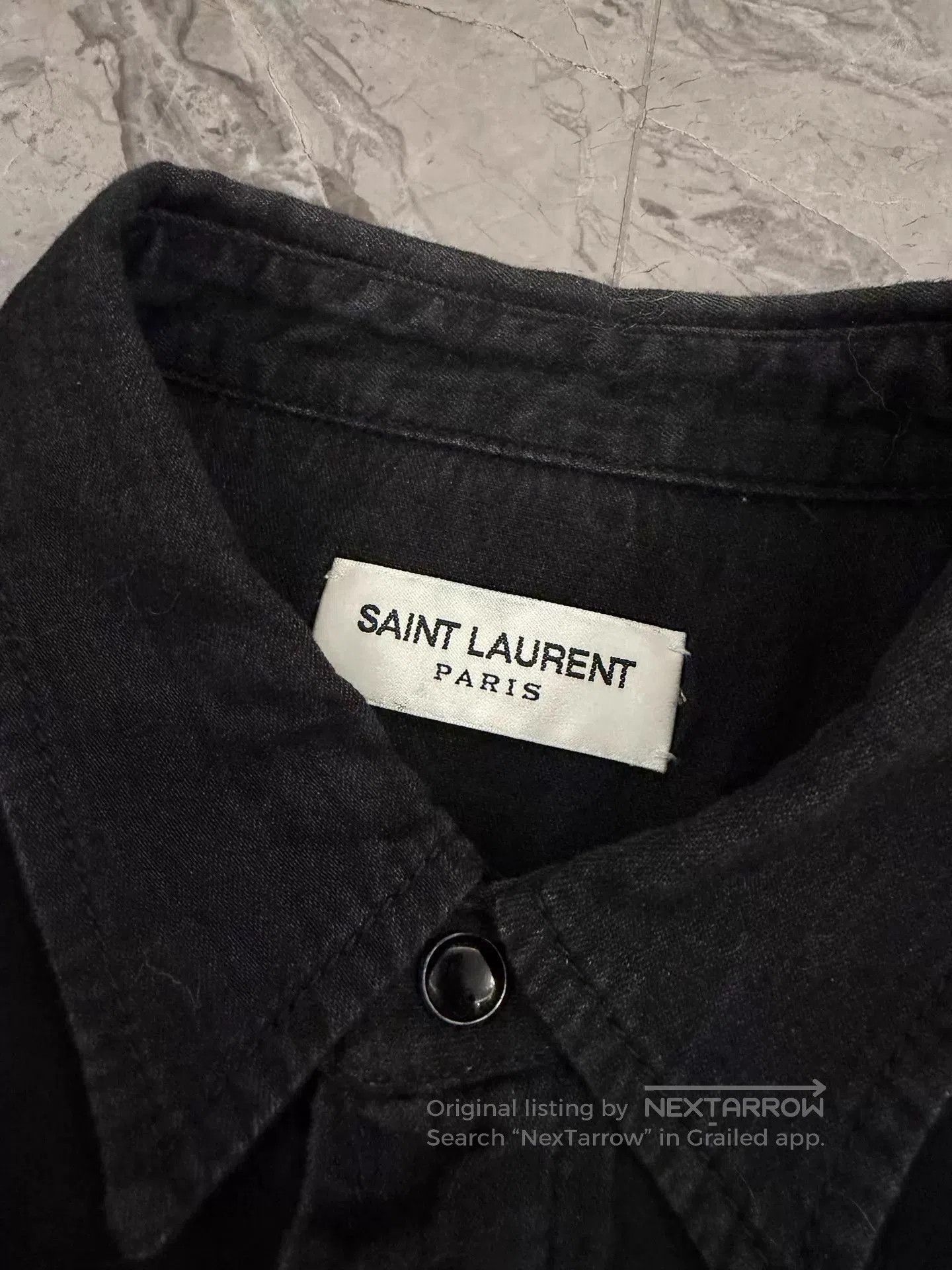 Saint Laurent Paris Black Long. Size US M / EU 48-50 / 2 - 5 Thumbnail