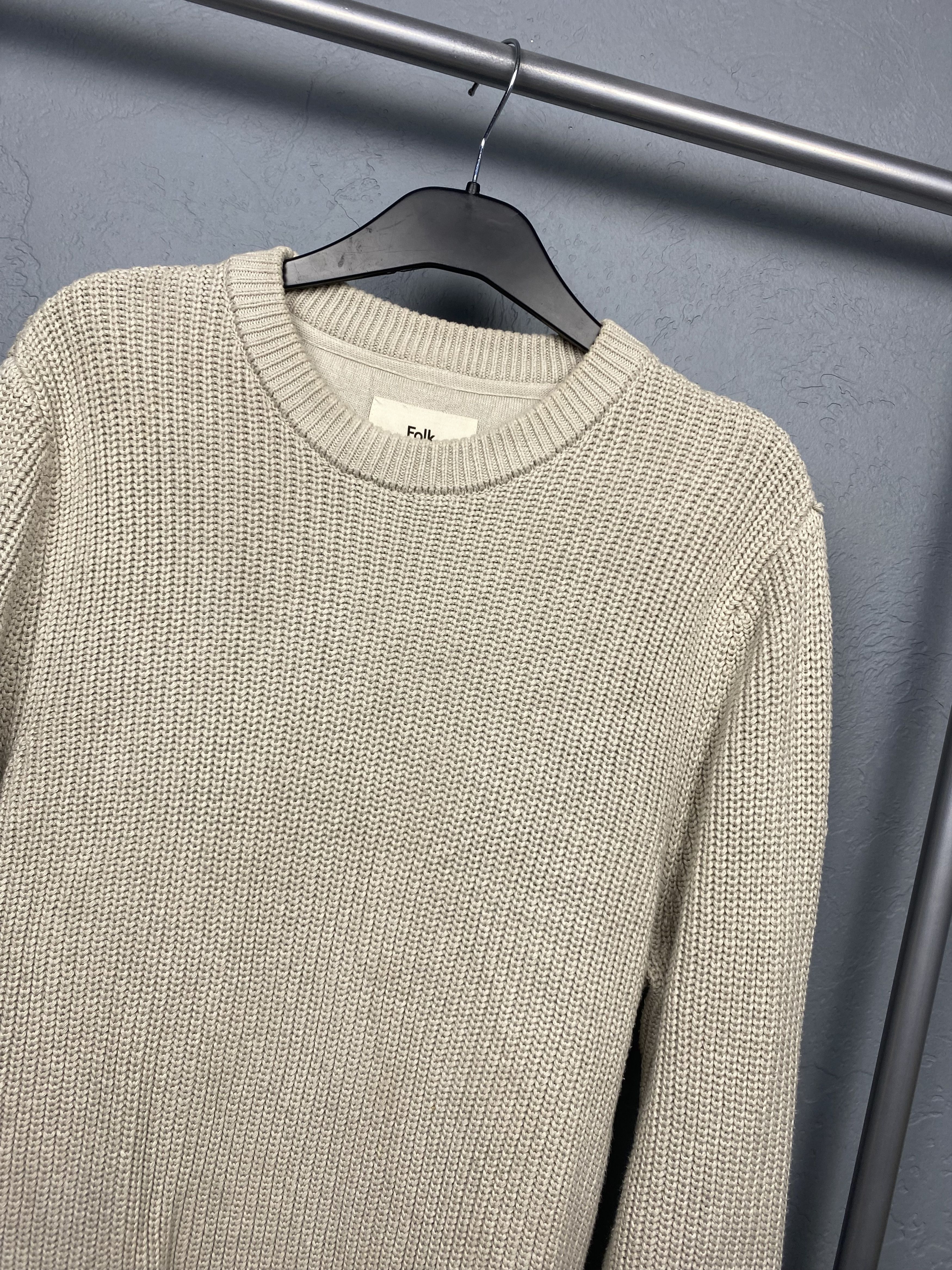 Folk × Vintage Folk Vintage Mens Crew Neck Knit Sweater Size US L / EU 52-54 / 3 - 2 Thumbnail