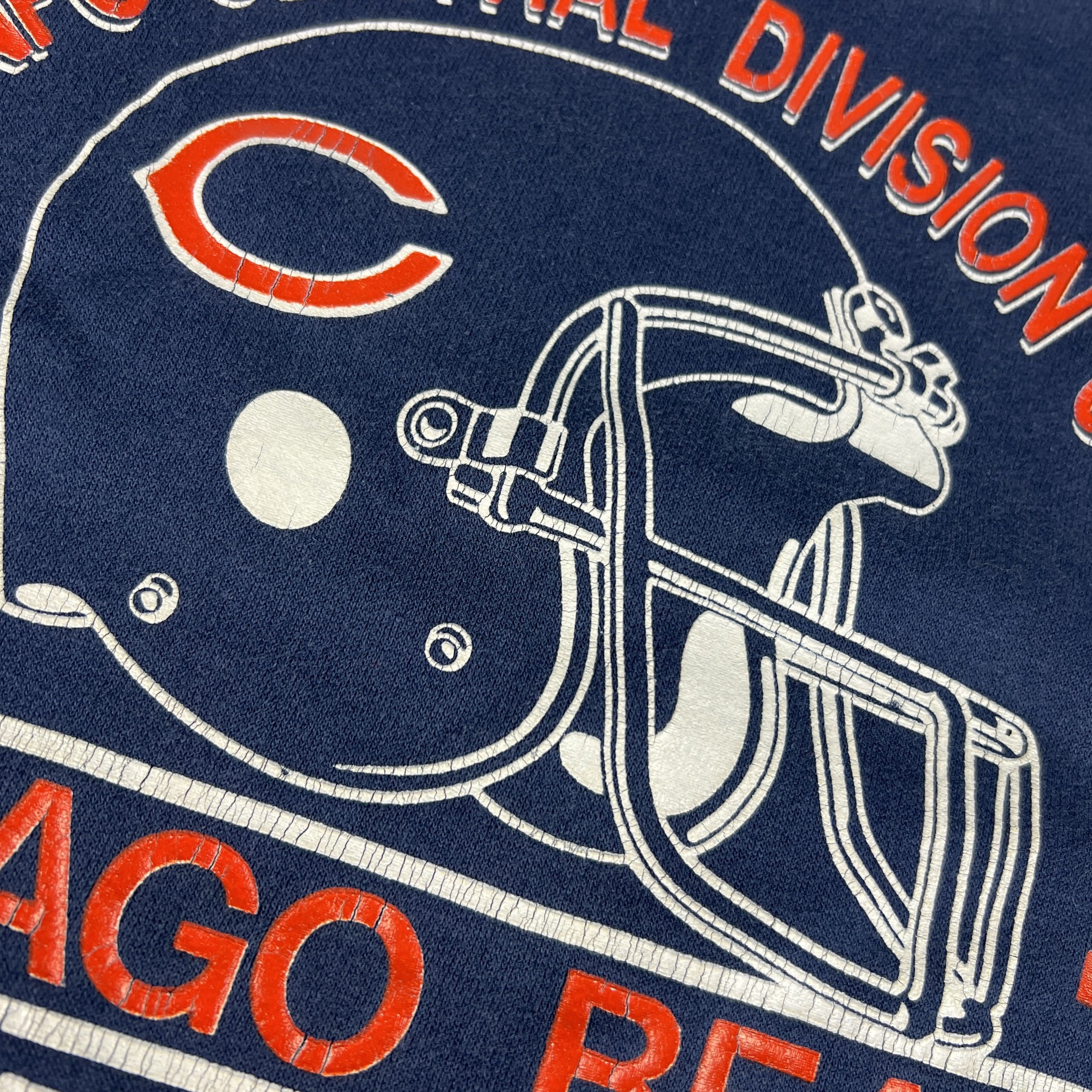 NFL × Vintage VTG 80s Trench Chicago Bears Sweatshirt Blue Faded Crewneck Size US L / EU 52-54 / 3 - 8 Thumbnail