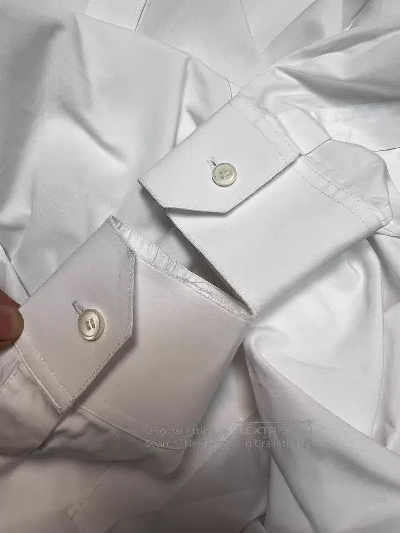 Celine CELINE White Shirt i Size S / US 4 / IT 40 - 6 Thumbnail