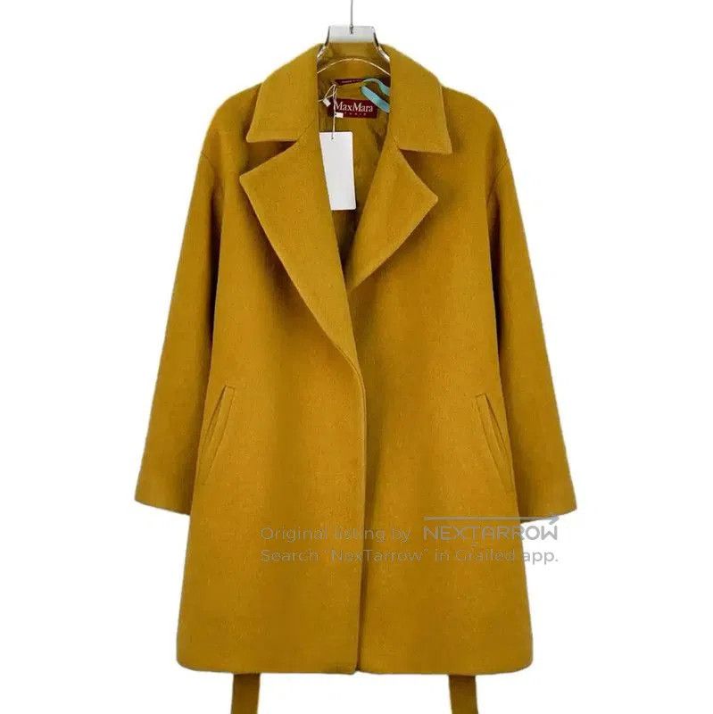 Max Mara MaxMara Brown Wool Women's Coat . Size S / US 4 / IT 40 - 1 Thumbnail