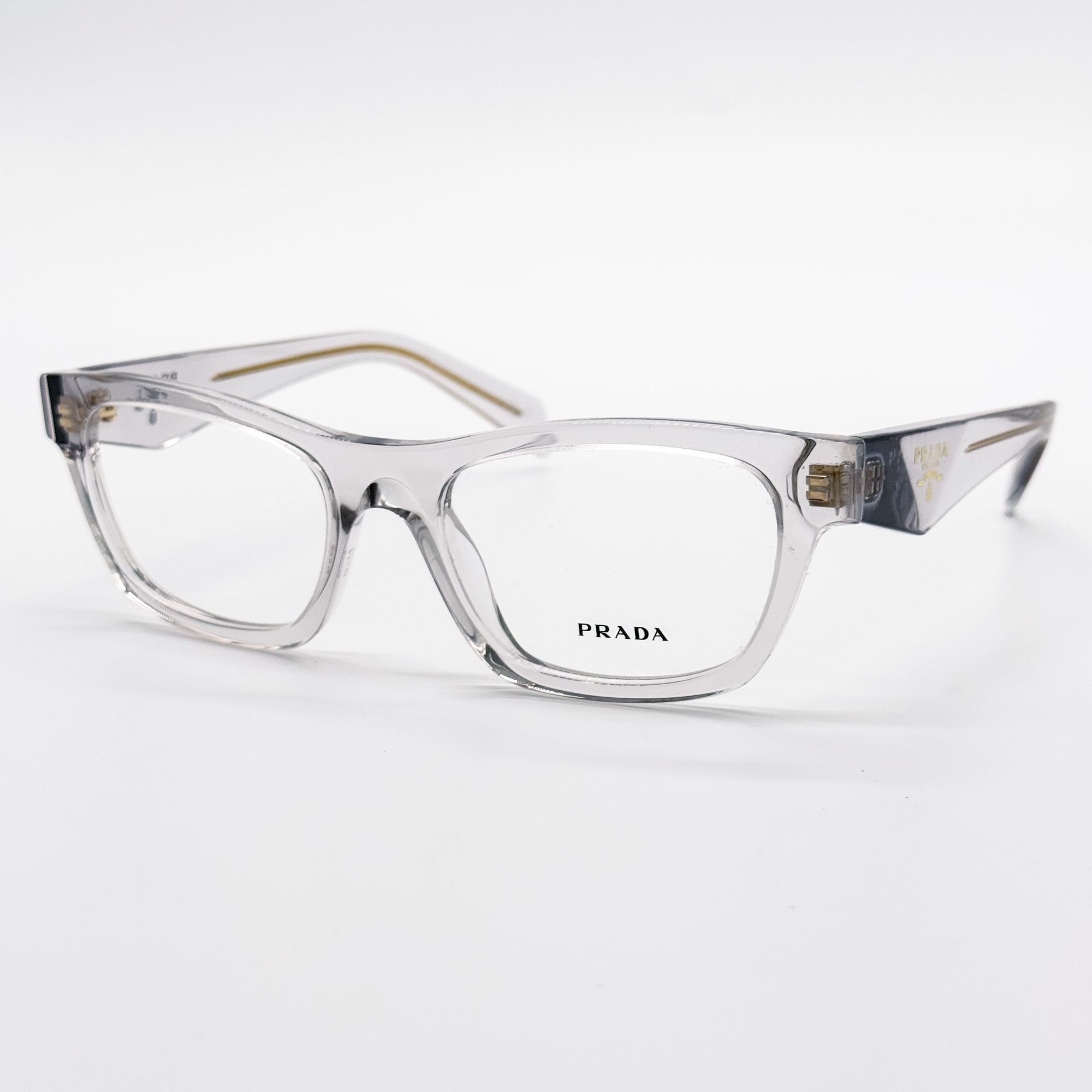 Prada NEW PRADA PRB01V 12R1O1 EYEGLASSES WOMEN TRANSPARENT GRAY Size ONE SIZE - 1 Thumbnail