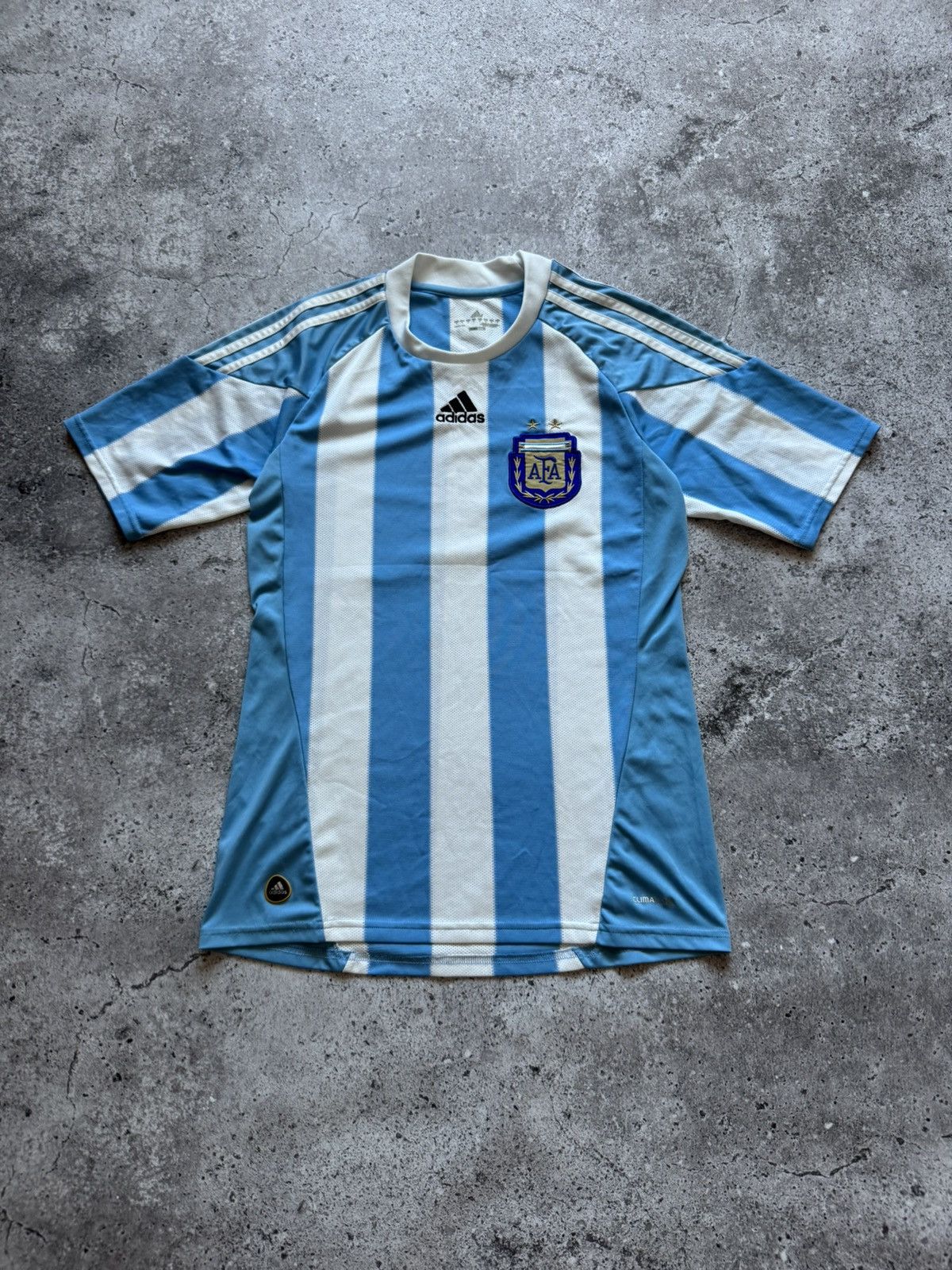 Adidas 🔥ADIDAS ARGENTINA 2010 2011 HOME FOOTBALL SOCCER JERSEY TEE Size US S / EU 44-46 / 1 - 2 Thumbnail