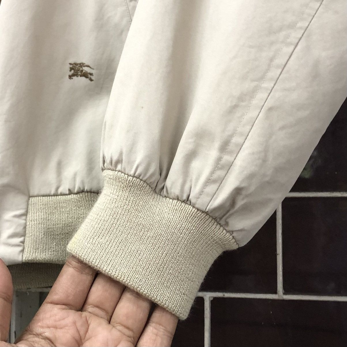 Burberry VTG Burberrys Embroidery Logo Lined Novacheck Bomber Jacket Size US M / EU 48-50 / 2 - 6 Thumbnail