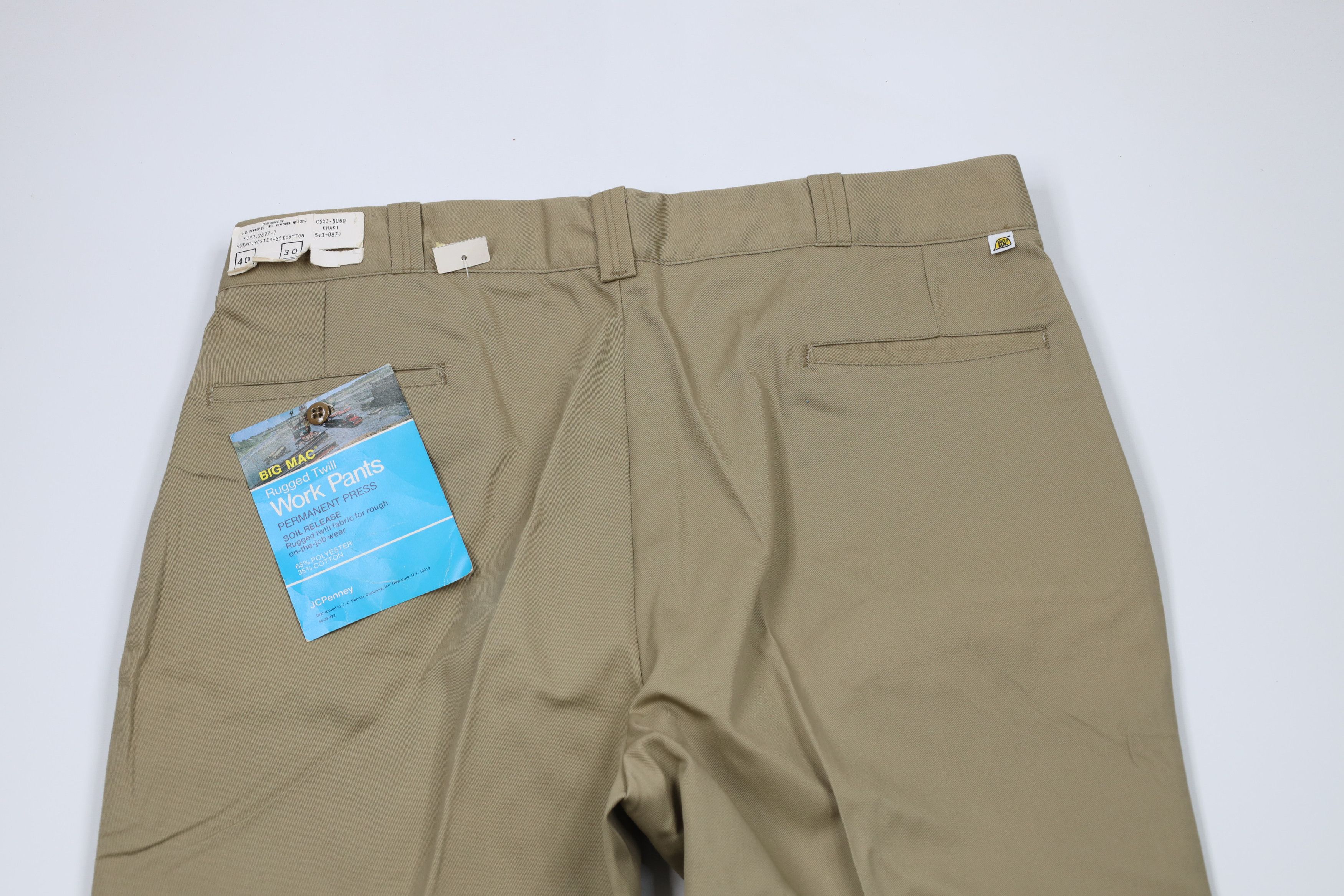 Big Mac × Vintage Deadstock Vintage 70s Big Mac Twill Wide Leg Work Pants USA Size US 40 / EU 56 - 9 Thumbnail