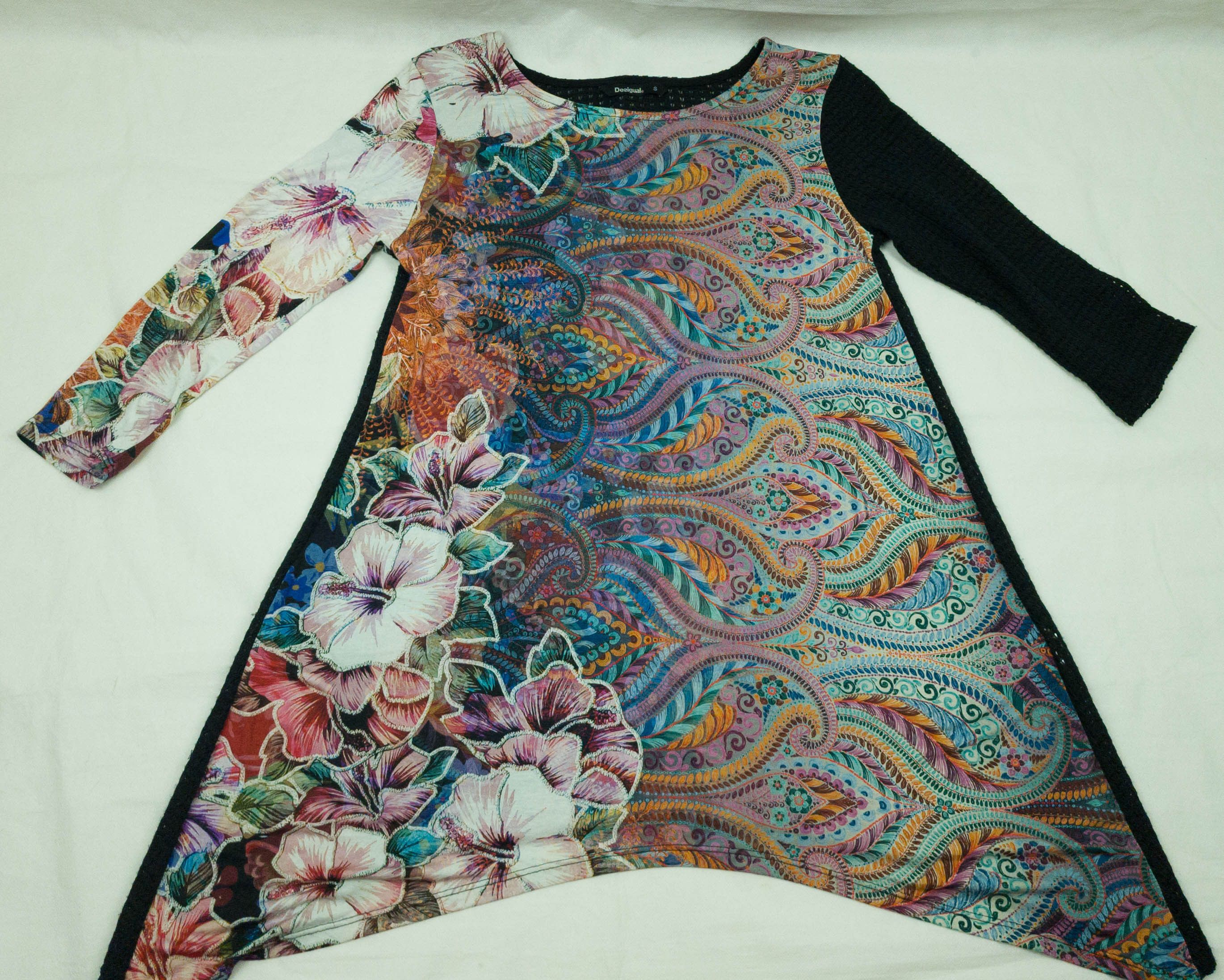 Desigual Desigual womens top tunica 3/4 sleeve size S-M (LABEL S) Size S / US 4 / IT 40 - 3 Thumbnail