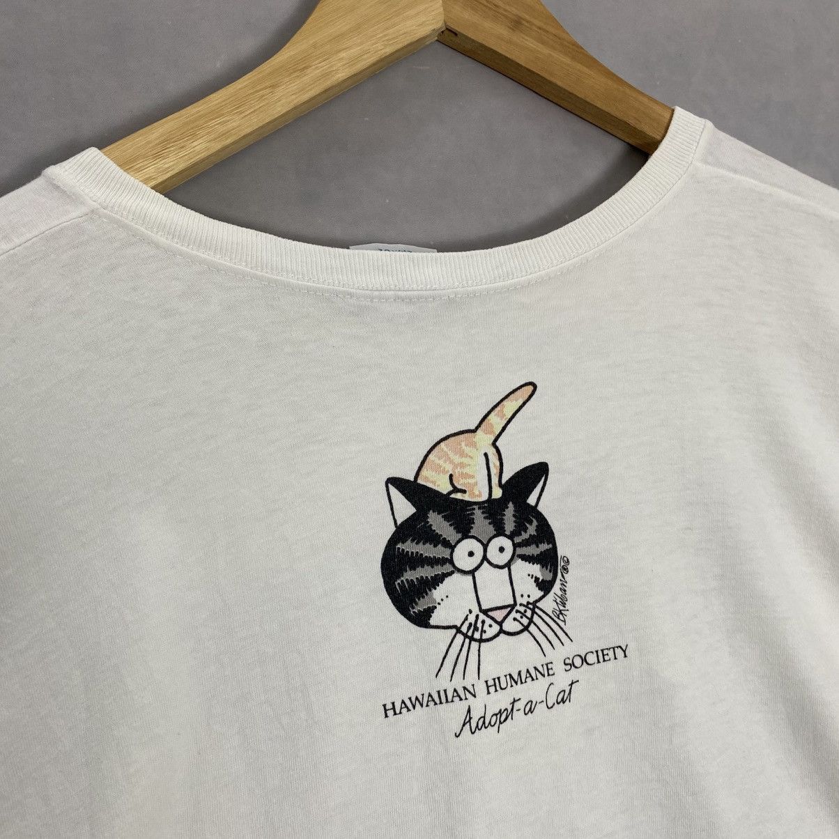 Vintage Vintage Adopt a Cat Hawaiian Crop Top Crazy Shirts Size L / US 10 / IT 46 - 10 Thumbnail