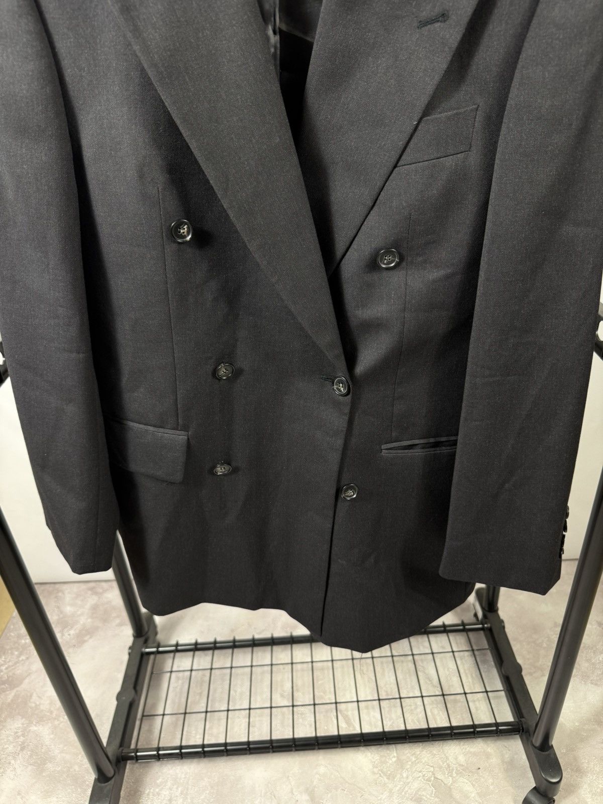 Yves Saint Laurent Vintage YSL Wool Double Bleasted Blazer Jacket Size 48R - 4 Thumbnail