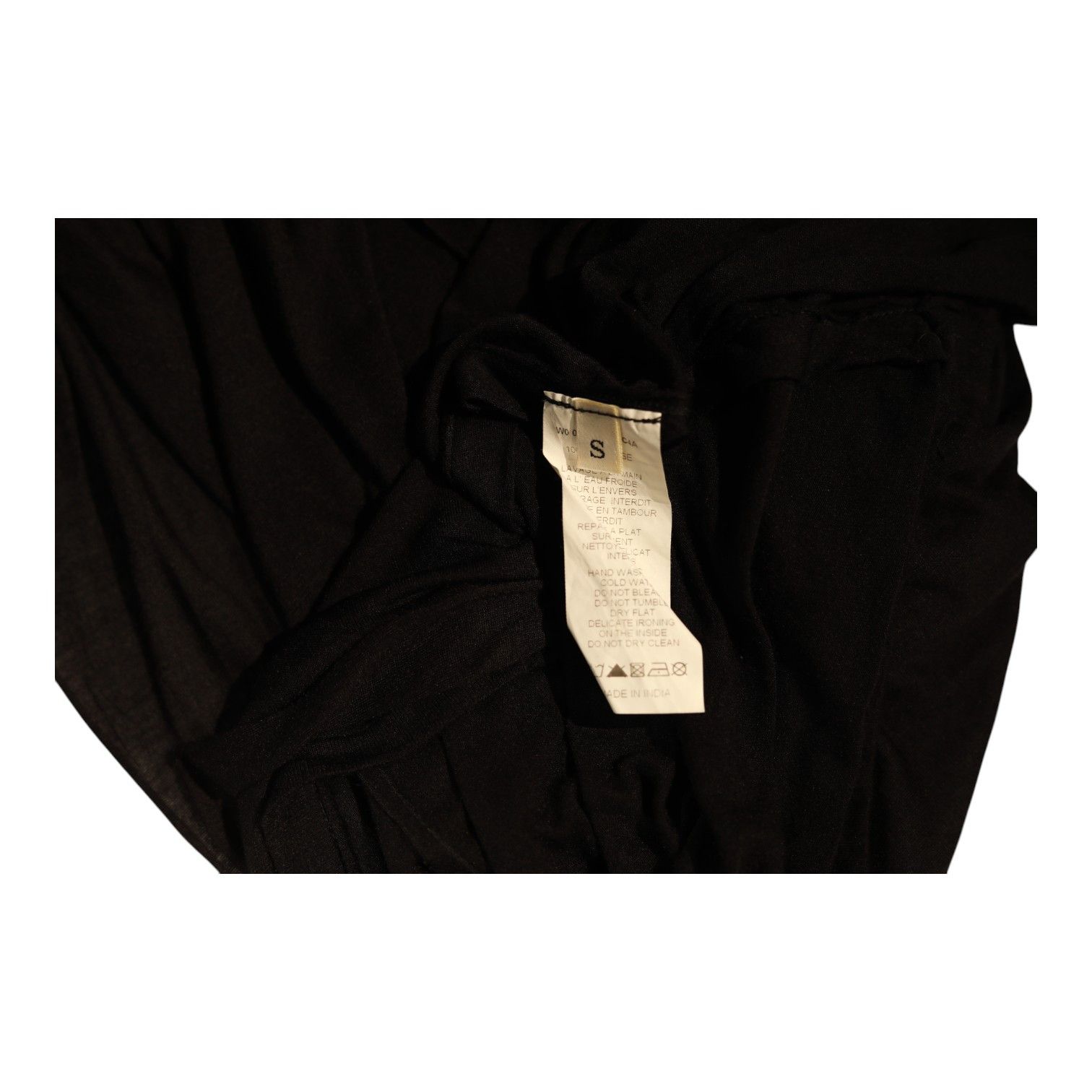 Lanvin Lanvin Black Viscose Asymmetric Shoulder Knee dress size S Size S / US 4 / IT 40 - 4 Thumbnail