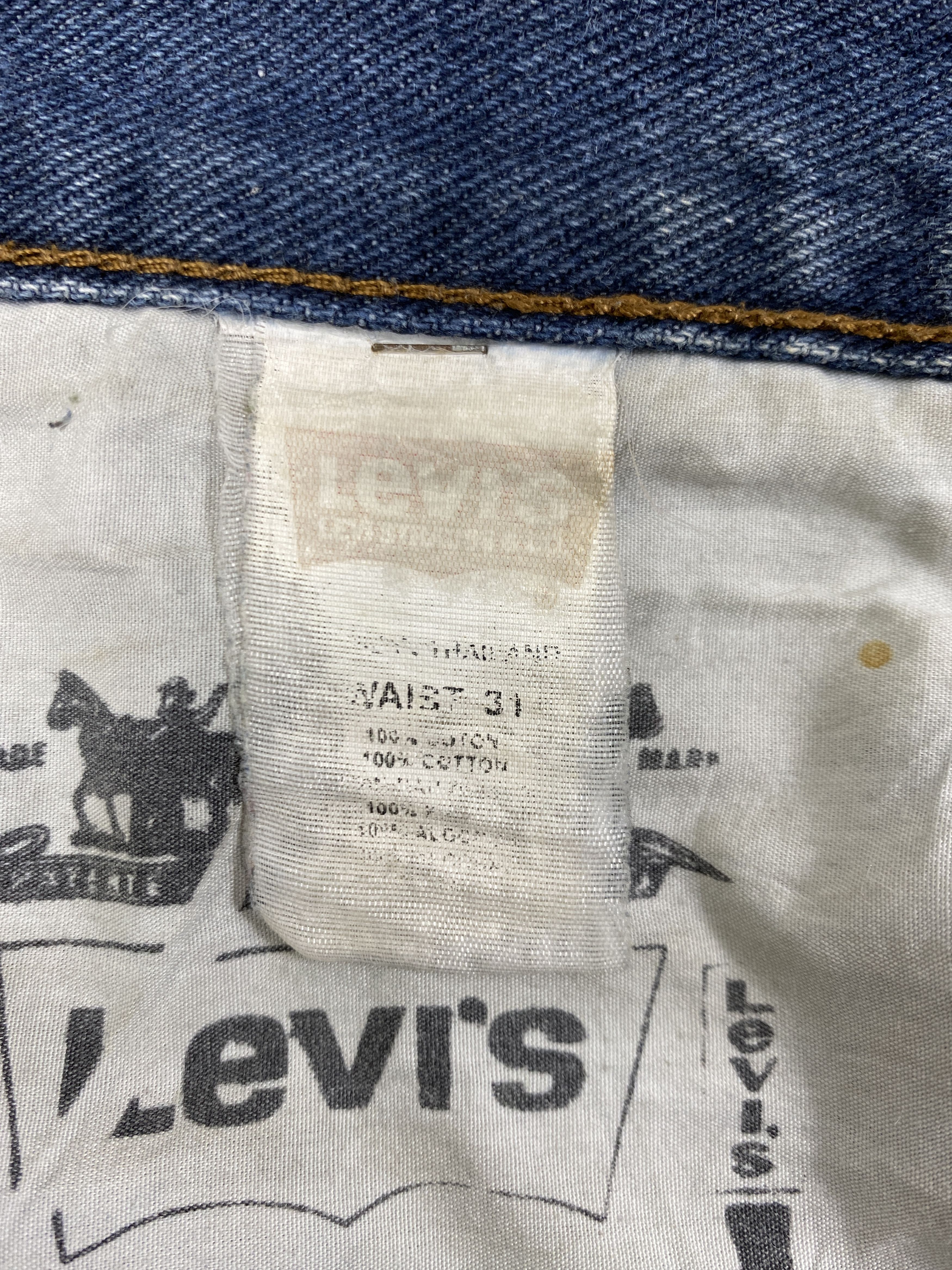 Levi's Blue Distressed Vintage Levi's USA 32x26.5 Denim -JN1299 Size US 32 / EU 48 - 9 Thumbnail