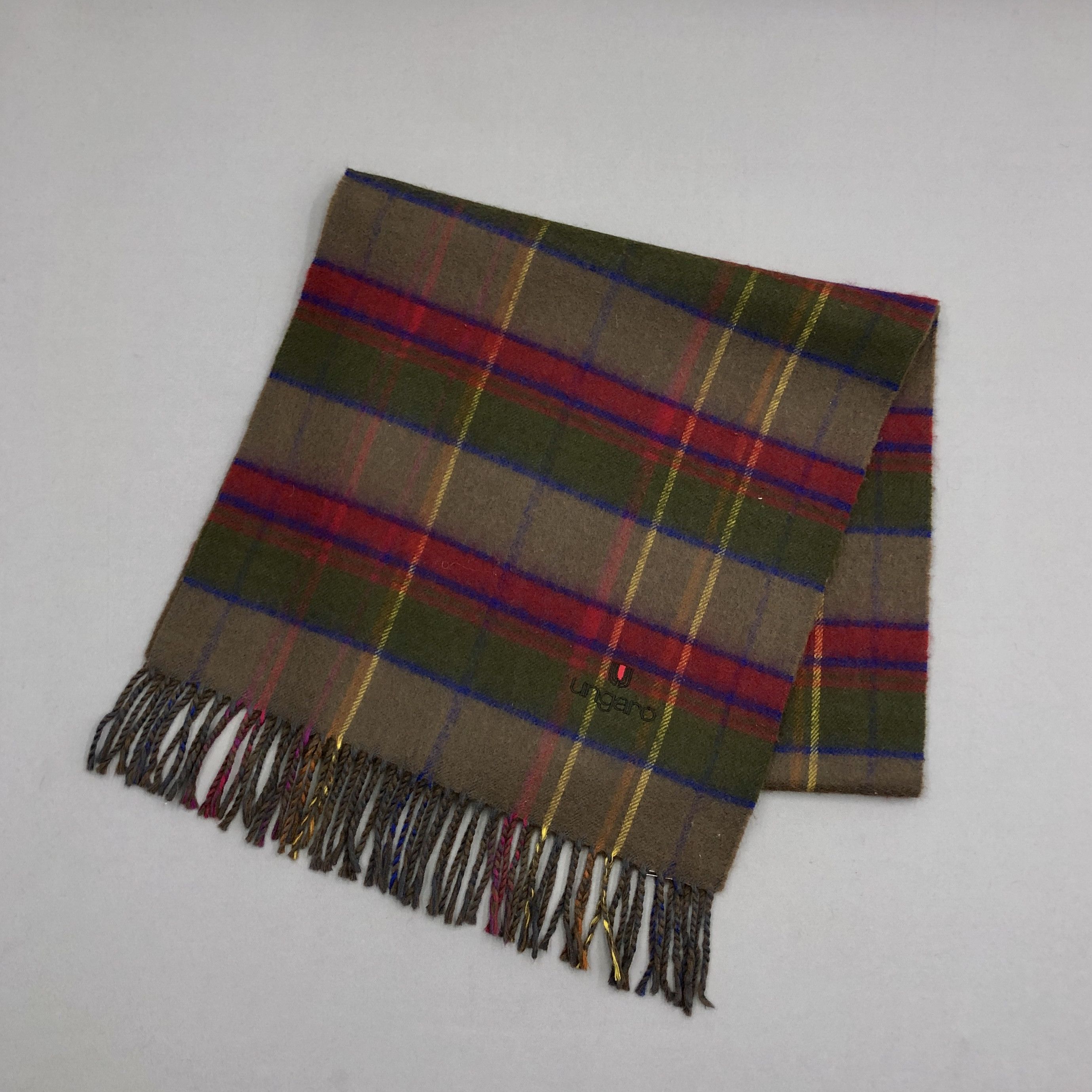 Emanuel Ungaro Vintage Ungaro Scarf Muffler Wool Cashmere Scarves Size ONE SIZE - 3 Thumbnail