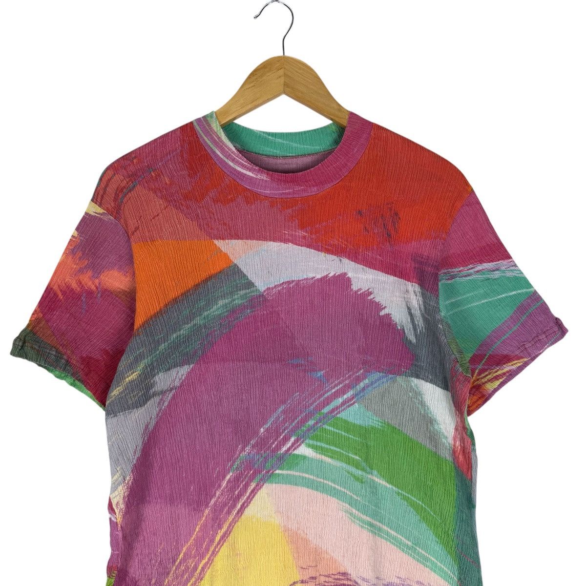 Issey Miyake ☀️HAAT ISSEY MIYAKE RUNWAY COLORWAY SHORT SLEEVE TSHIRT Size M / US 6-8 / IT 42-44 - 2 Thumbnail