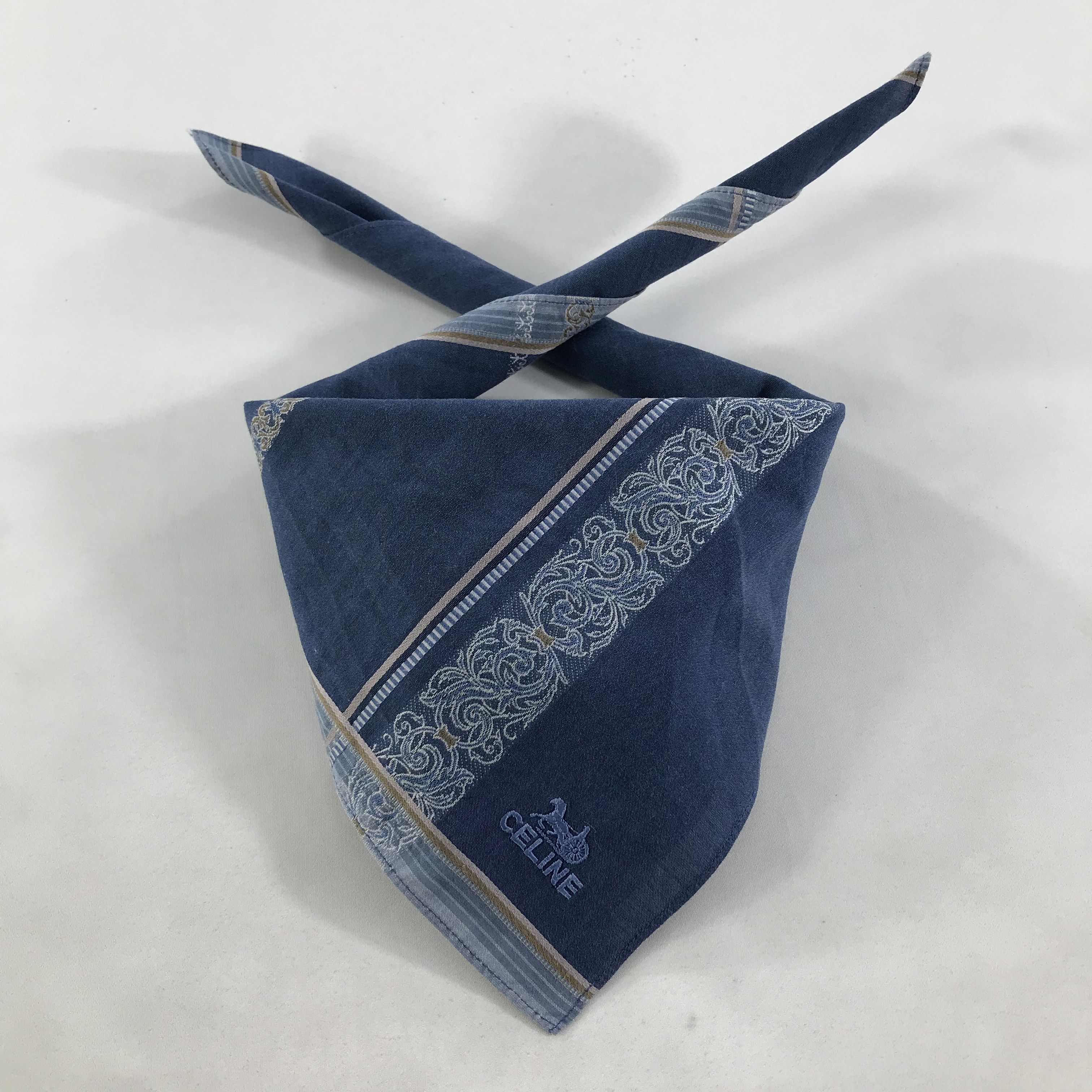 Celine × Vintage Celine Bandana / Handkerchief / Neckerchief - S1742 Size ONE SIZE - 3 Thumbnail