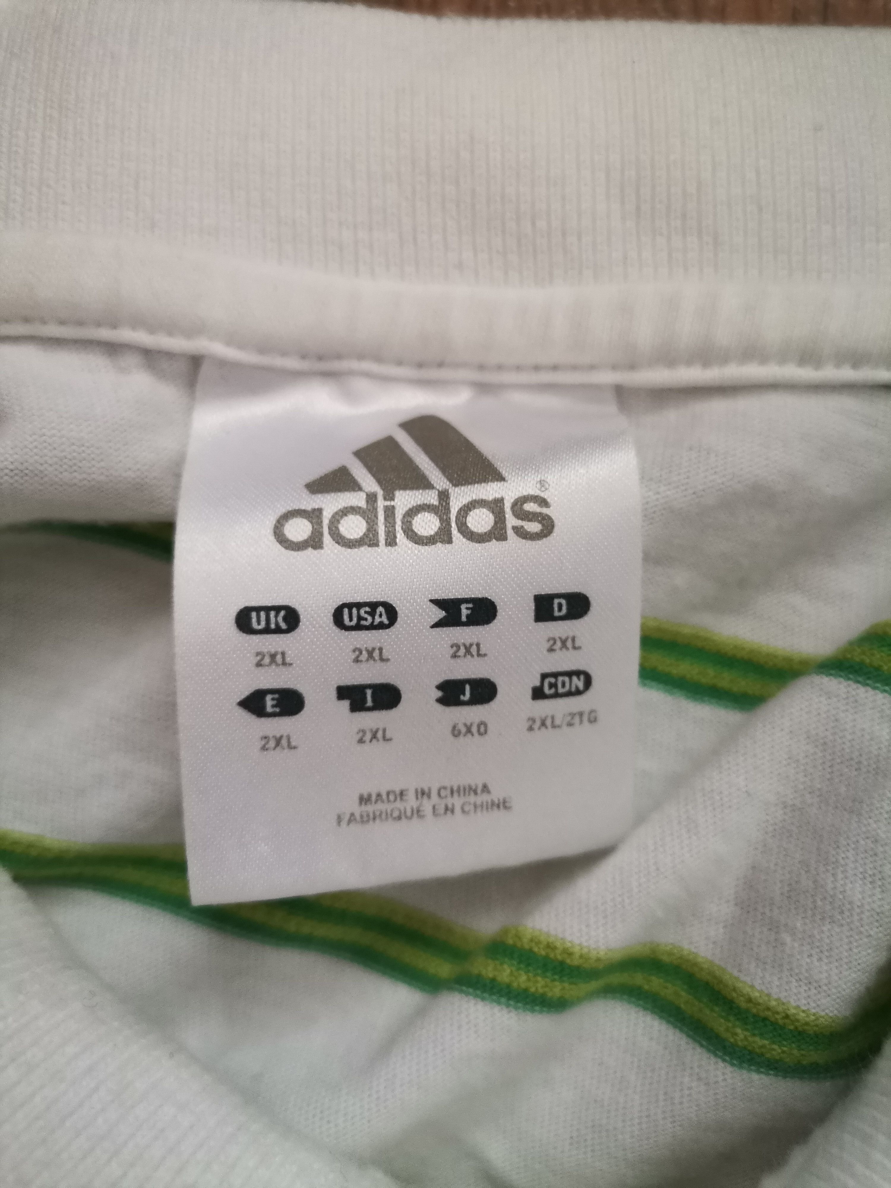 Adidas Vintage Adidas Striped Polo Size US XXL / EU 58 / 5 - 3 Thumbnail
