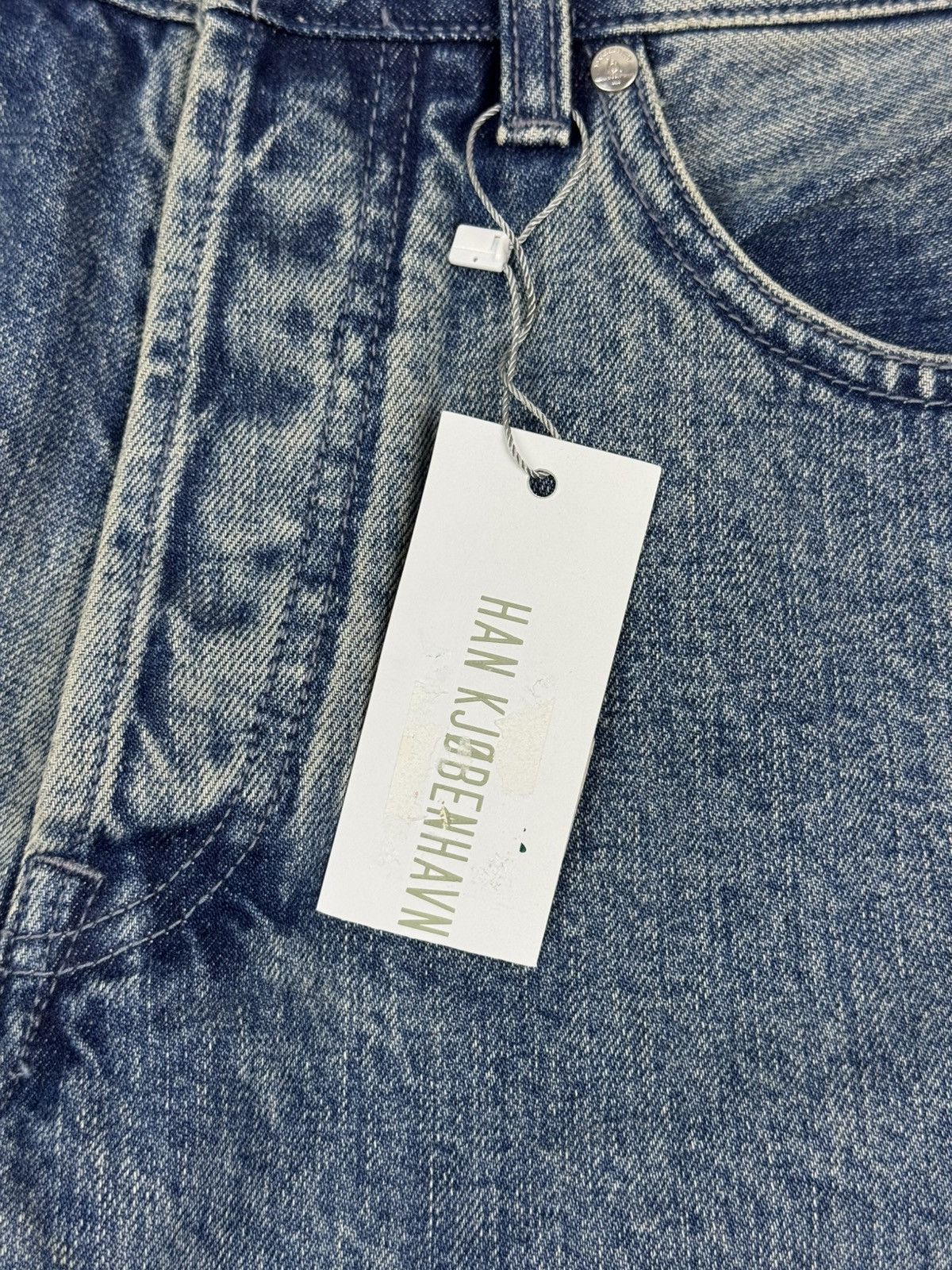 Han Kjobenhavn New! Han Kjobenhavn Drop Crotch Washed Selvage Denim Jeans Size US 30 / EU 46 - 8 Thumbnail
