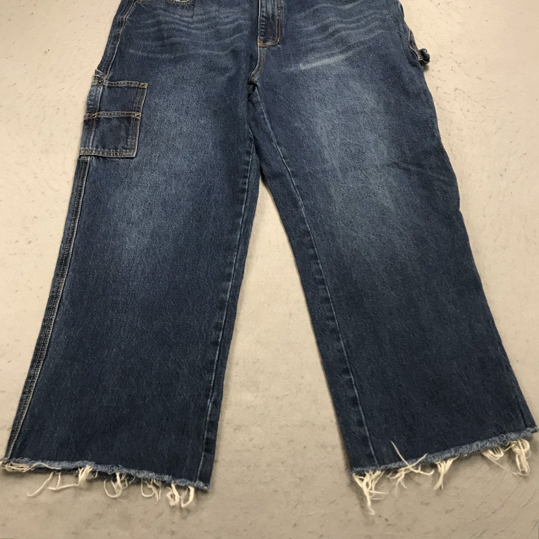 Guess VINTAGE GUESS Jeans Mens 38x28 Blue Carpenter Baggy Loose Denim Hip Hop 90s Mens Jeans Size US 38 / EU 54 - 3 Thumbnail