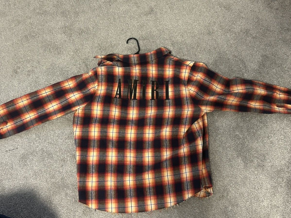Amiri Amiri Logo Flannel Caual Button-Down Shirt Size US L / EU 52-54 / 3 - 6 Thumbnail